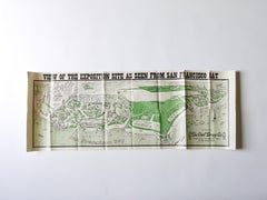 Rare Map San Francisco World’s Fair Exposition Site, 1911, The Owl Drug Co.