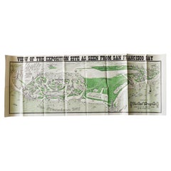 Rare Map San Francisco World’s Fair Exposition Site, 1911, The Owl Drug Co.