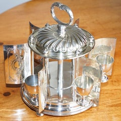 Rare Mappin & Webb Princess Silver Plate Hard Boiled Egg Cup Decanter Plated