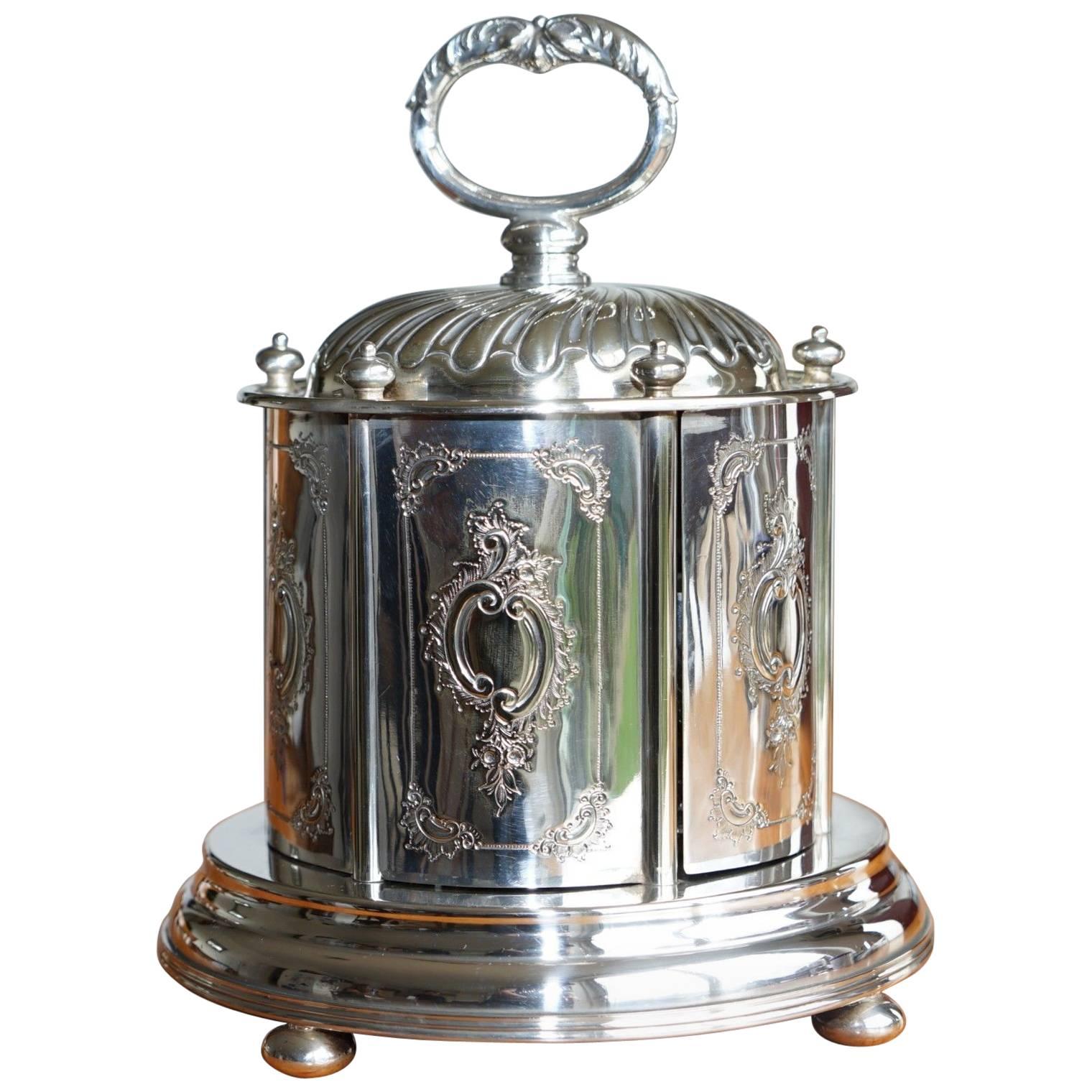 Rare Mappin 
Webb Princess Silver Plate Hard Boiled Egg Cup Decanter Plated