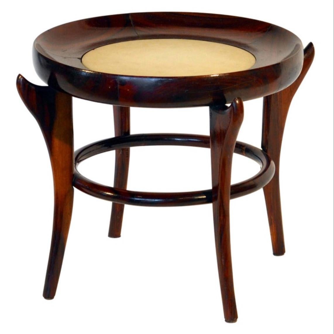 Rare 'Maracana' Brazilian Jacaranda Side Table by Guiseppe Scapinelli