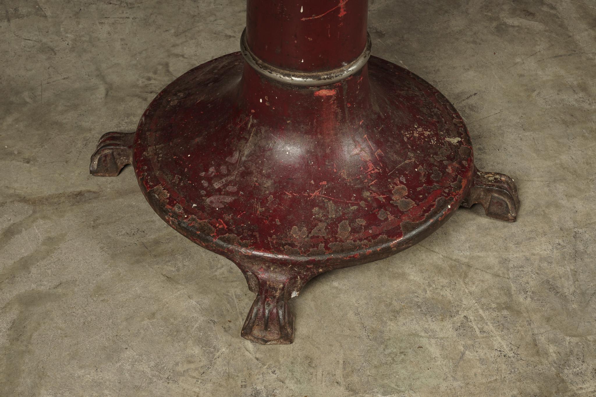 European Rare Marble Dining Table With Iron Base, circa 1920