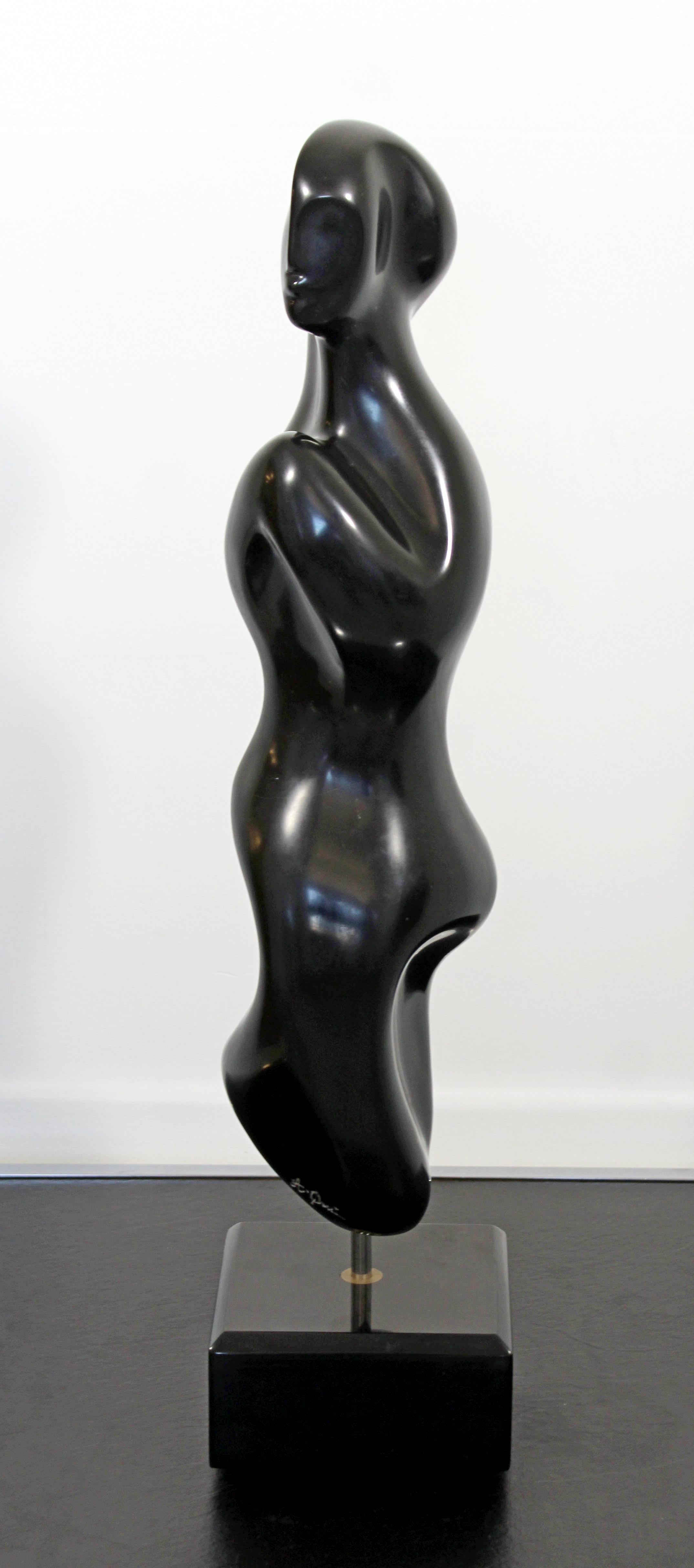 Rare Marble Table Sculpture Signed Anthony Quinn Called Tatiana 2