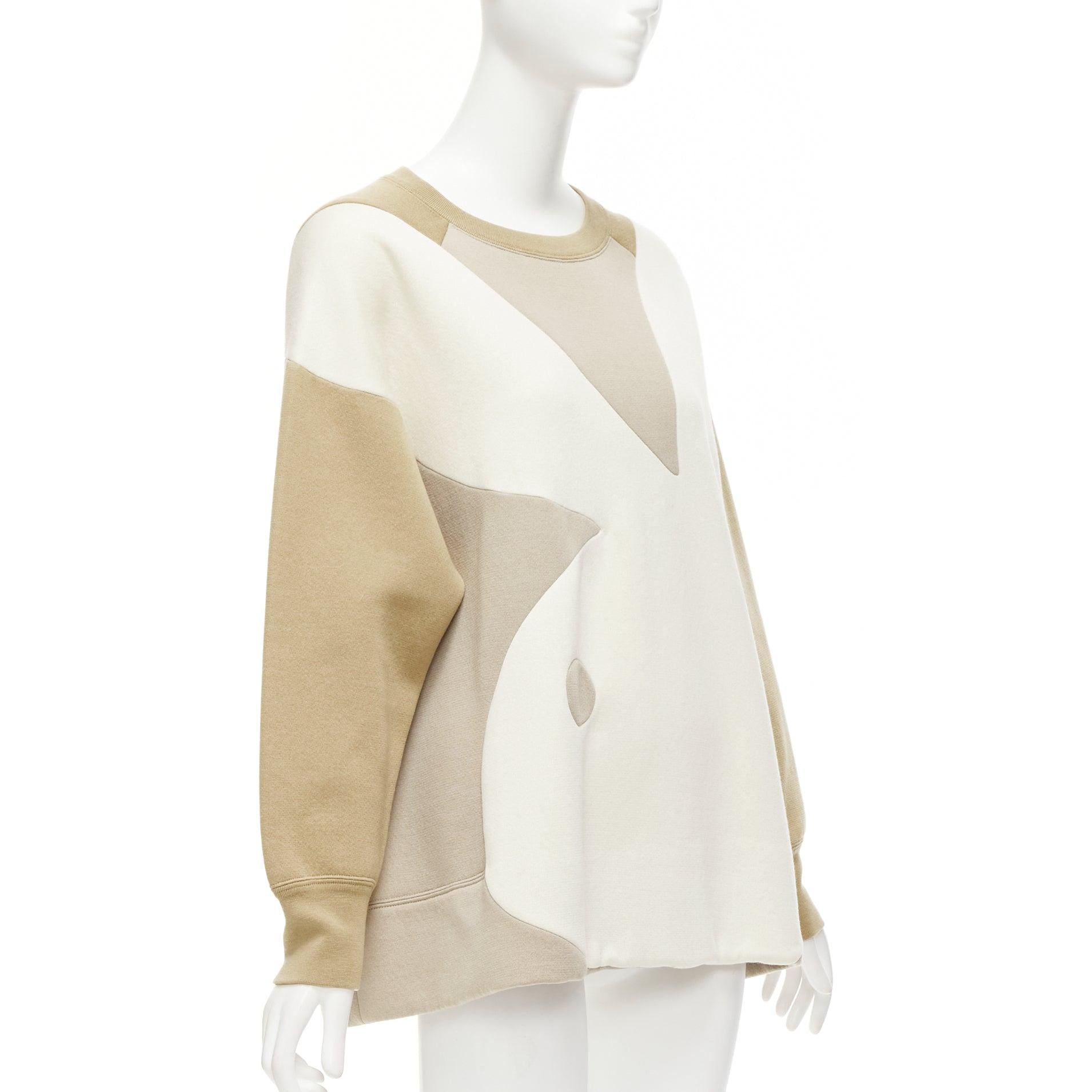 Beige rare MARC JACOBS Playboy 2014 cream bunny beige boxy pullover sweatshirt S For Sale