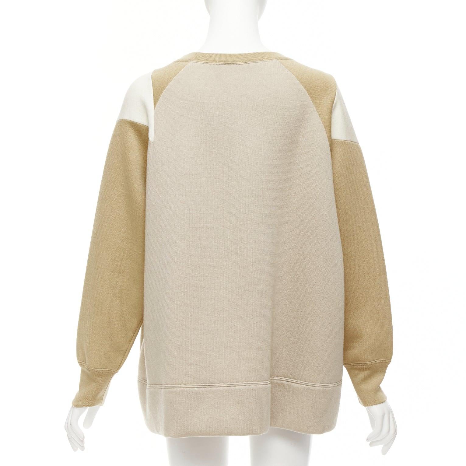 Women's rare MARC JACOBS Playboy 2014 cream bunny beige boxy pullover sweatshirt S For Sale