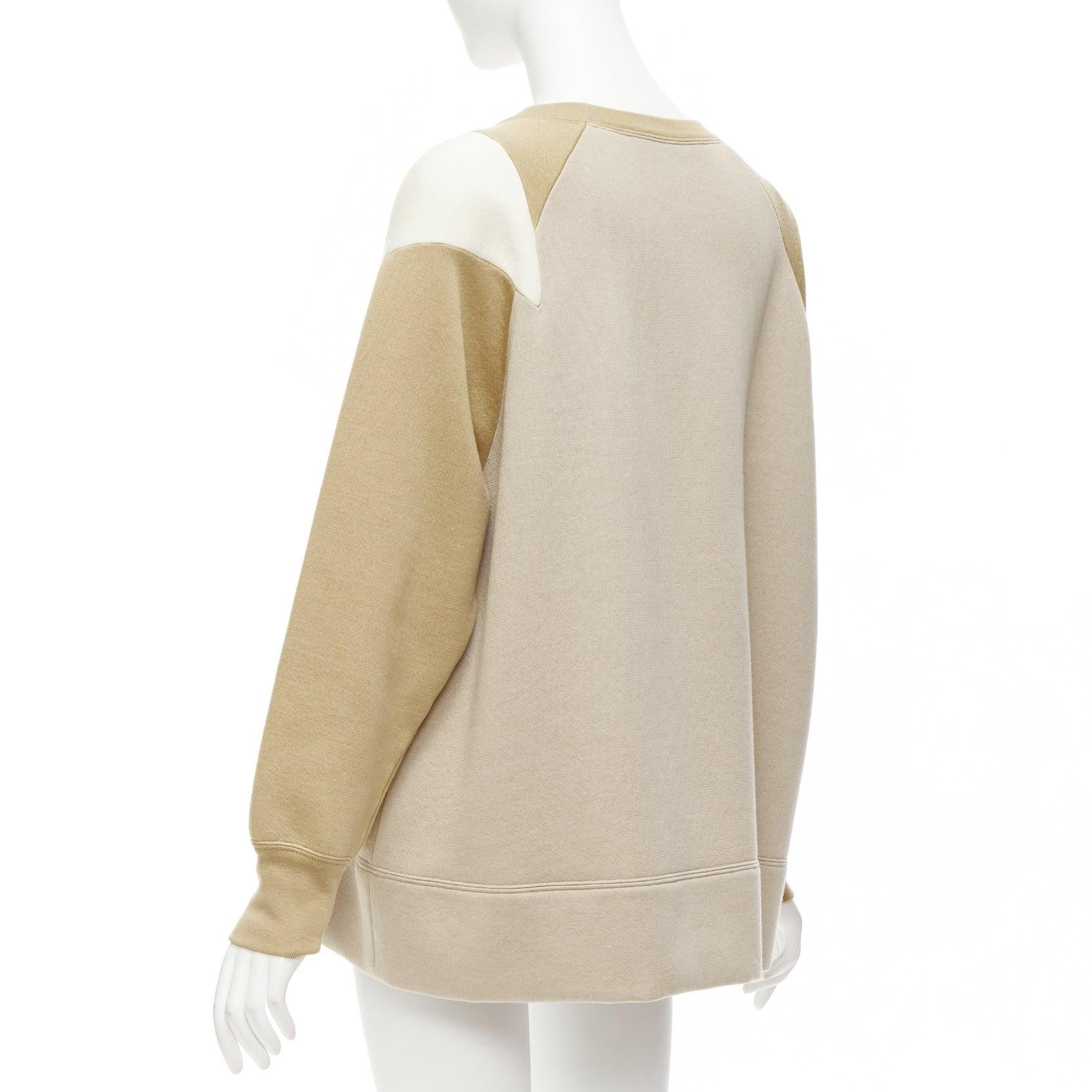 rare MARC JACOBS Playboy 2014 cream bunny beige boxy pullover sweatshirt S For Sale 2