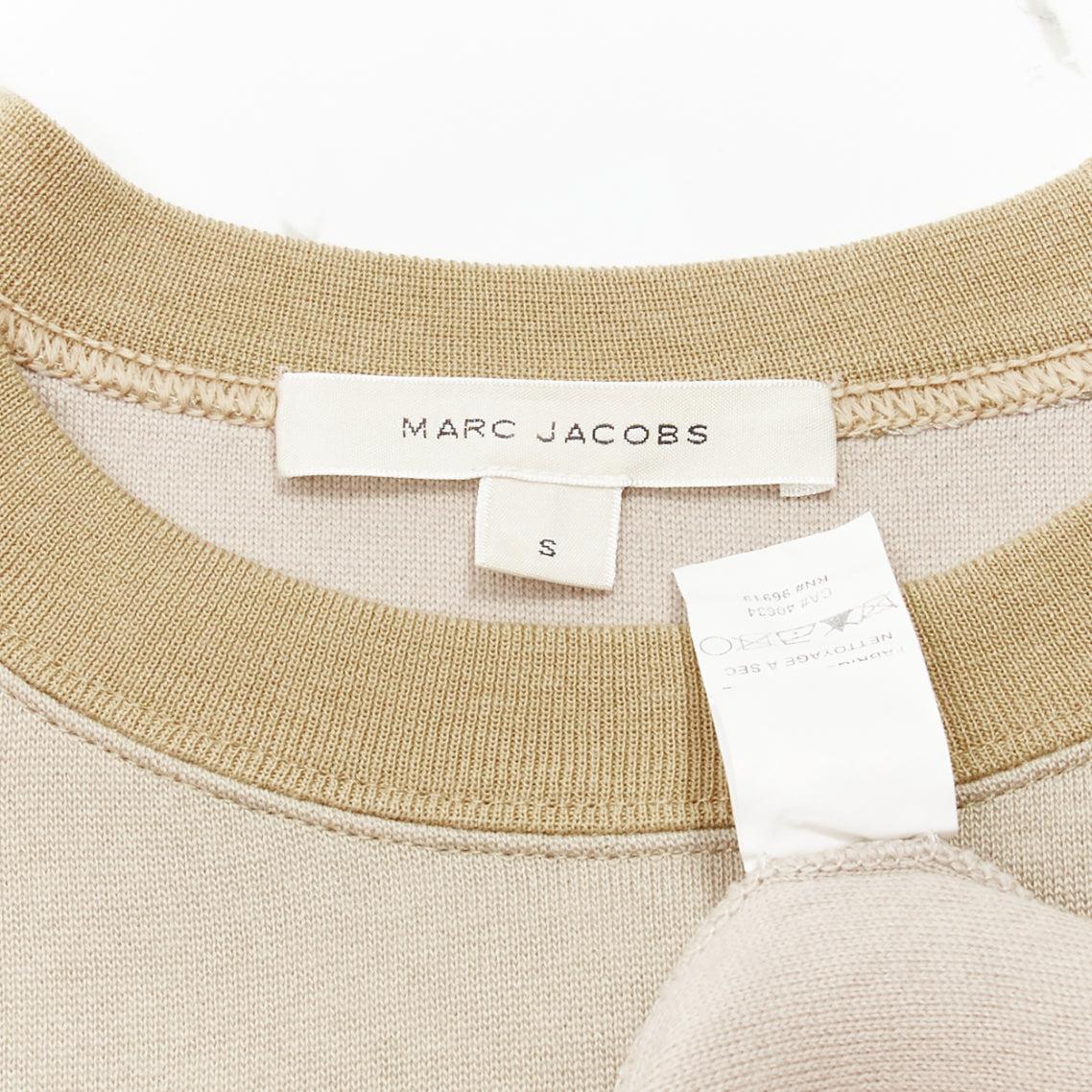 rare MARC JACOBS Playboy 2014 cream bunny beige boxy pullover sweatshirt S For Sale 4