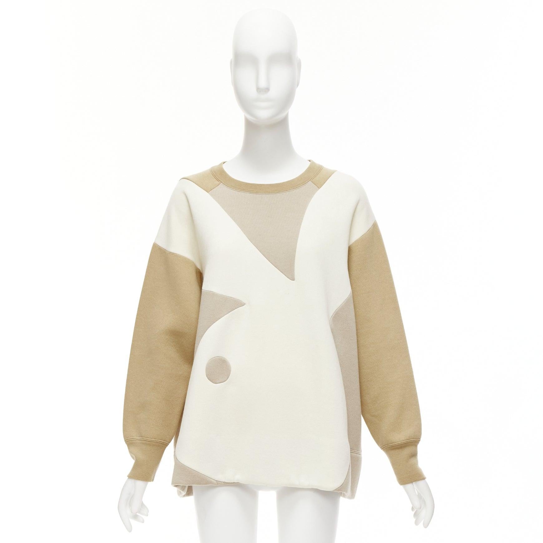 rare MARC JACOBS Playboy 2014 cream bunny beige boxy pullover sweatshirt S For Sale 5