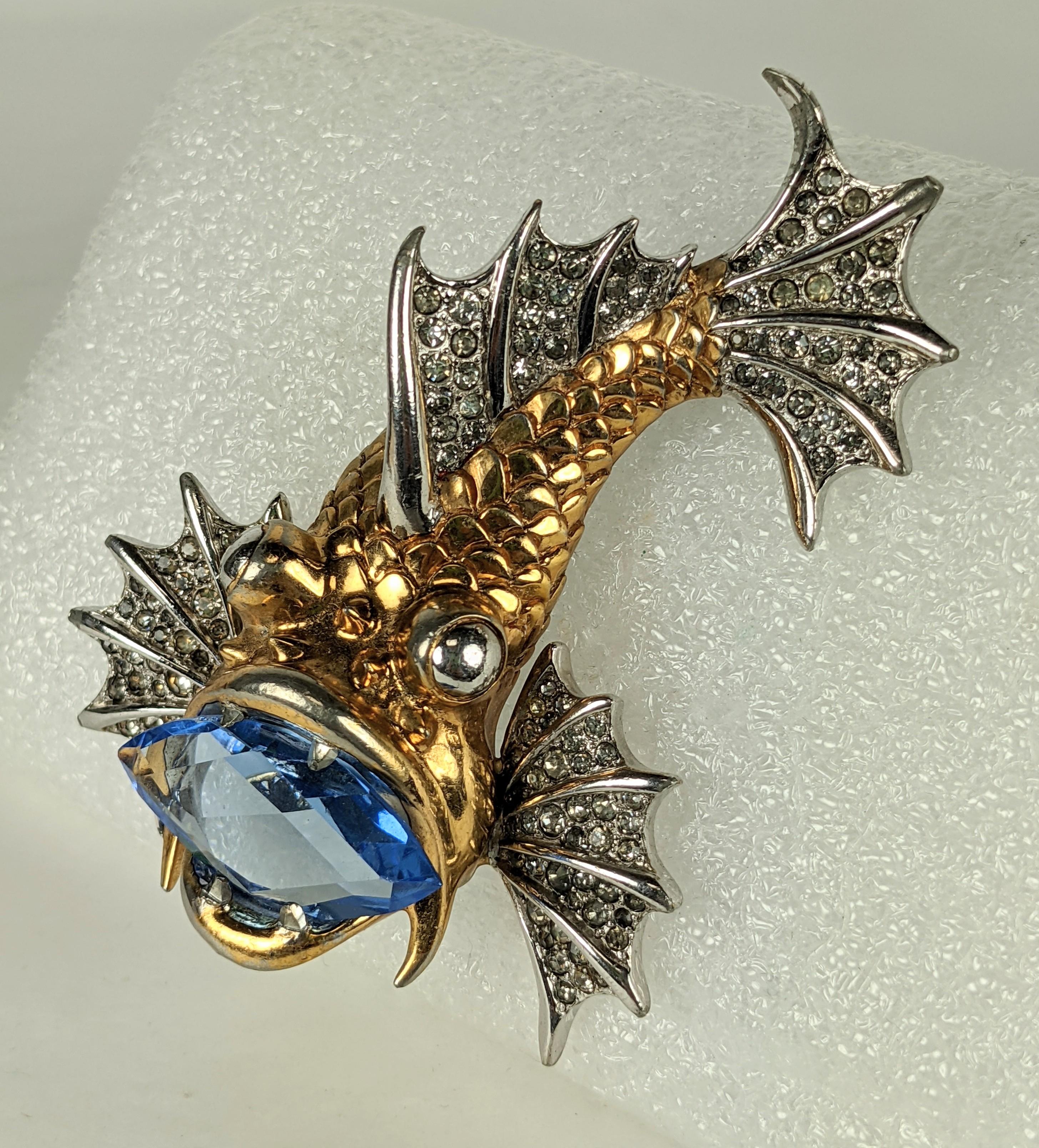 Rare Marcel Boucher Rock Fish Brooch In Excellent Condition For Sale In New York, NY