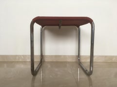 Rare Marcel Breuer Chrome Bauhaus Stool, 1930s / Thonet