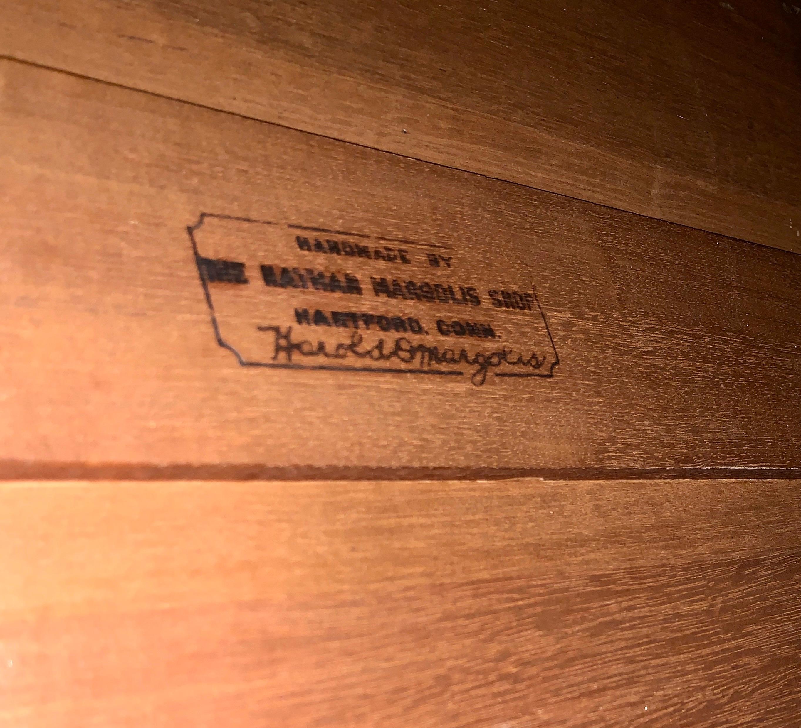 Rare American Federal Handcrafted Margolis Mahogany Sideboard Credenza 8