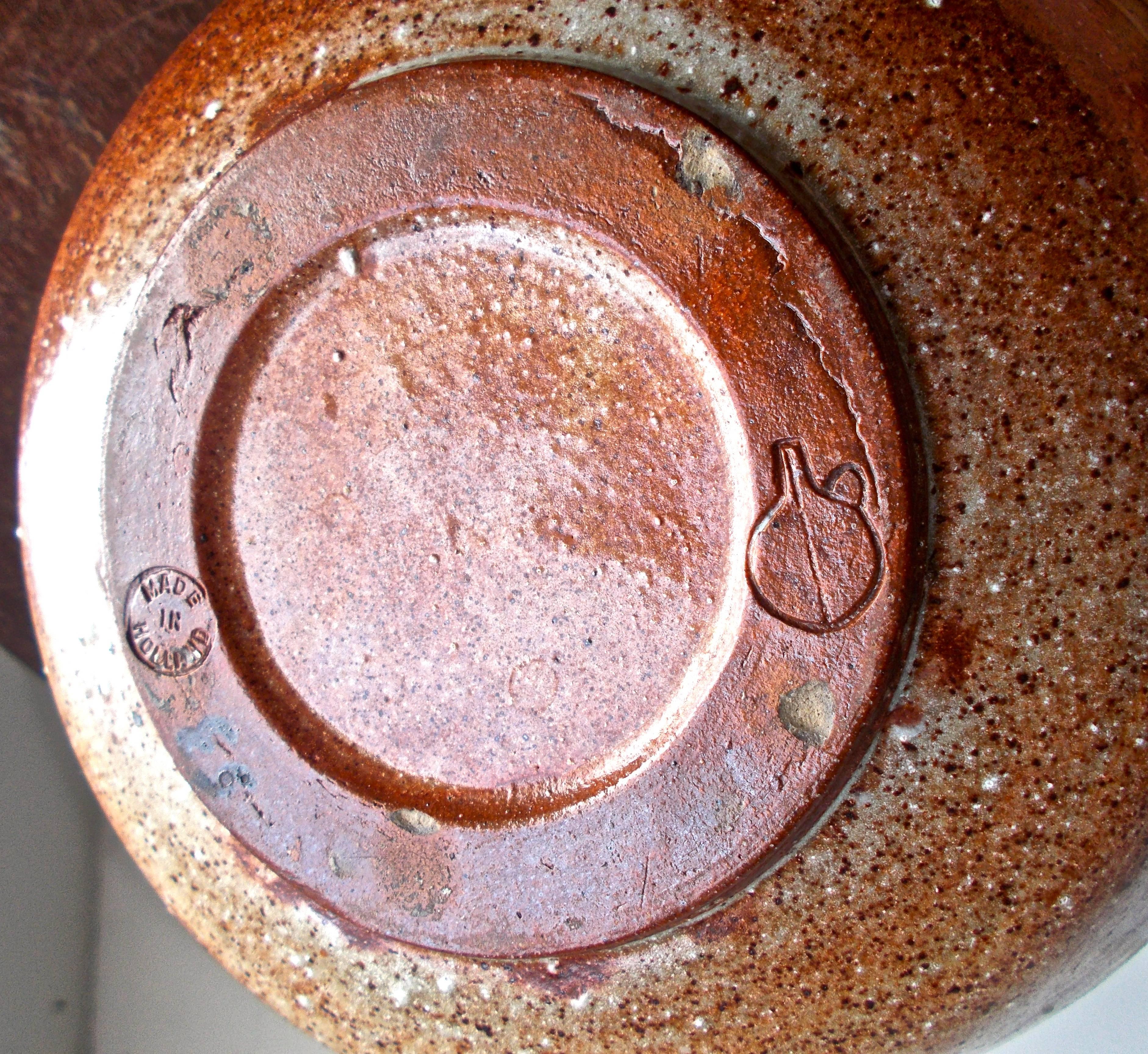 Bauhaus Rare Marguerite Wildenhain Putten, Holland Ceramic Bowl For Sale