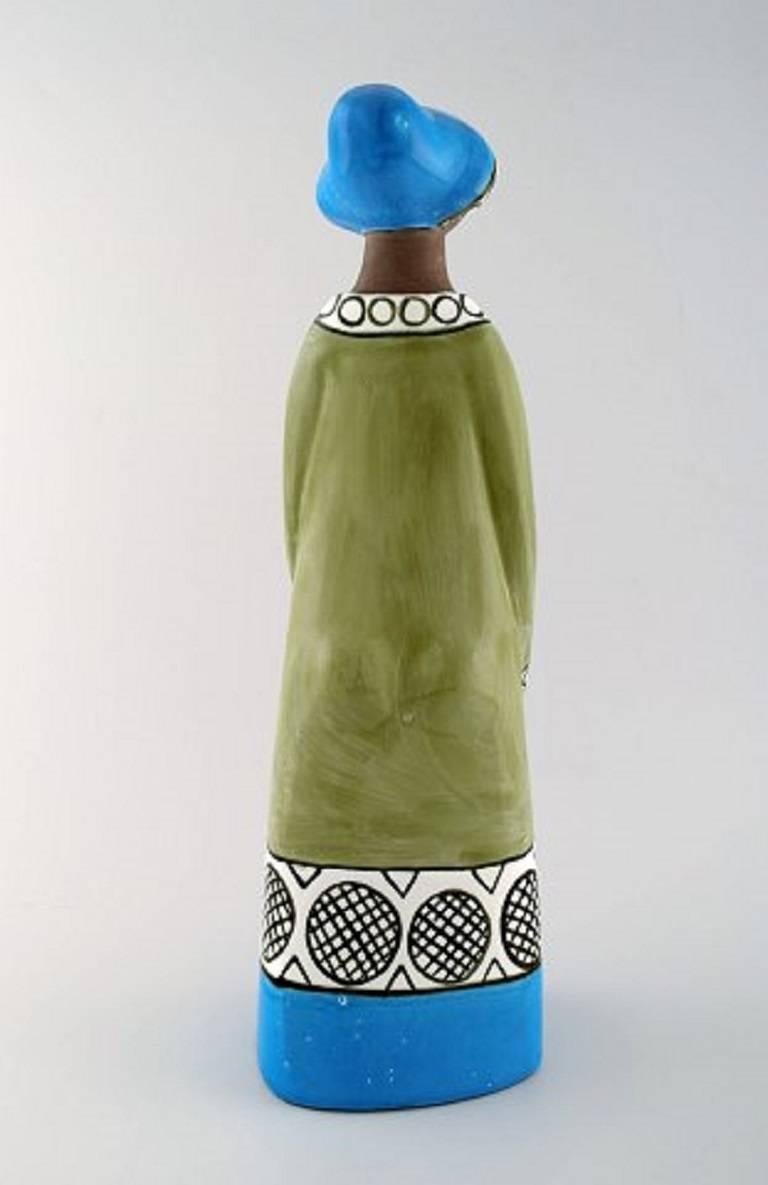 Scandinavian Modern Rare Mari Simmulson Figure of Woman, Ceramics, Upsala-Ekeby