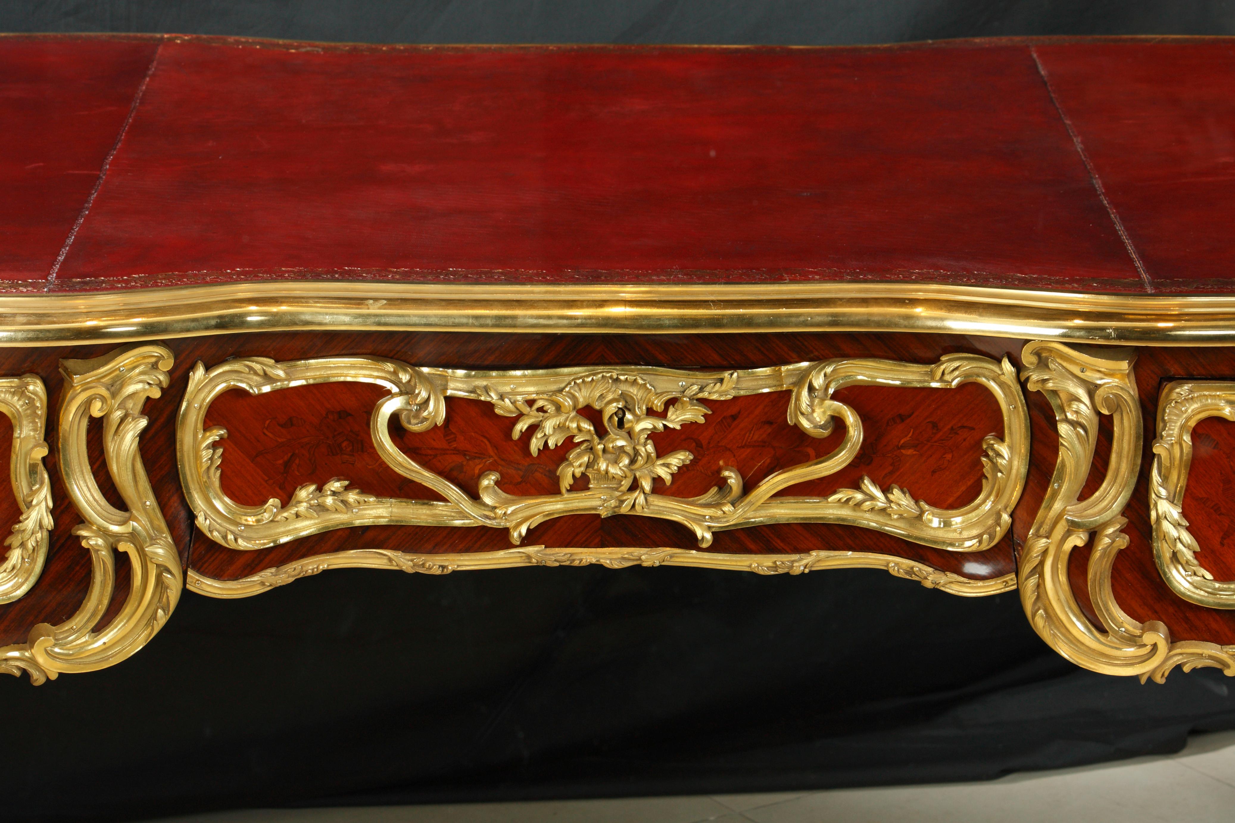 Rare planche de bureau de style Louis XV, d'après un modèle de J. Dubois, France, vers 1880 en vente 1