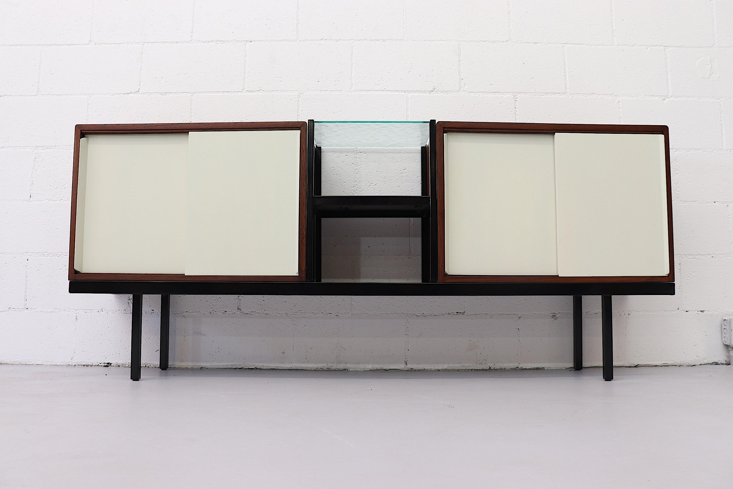 Enameled Rare Martin Visser Bornholm KW63 Sideboard for Spectrum, 1950s