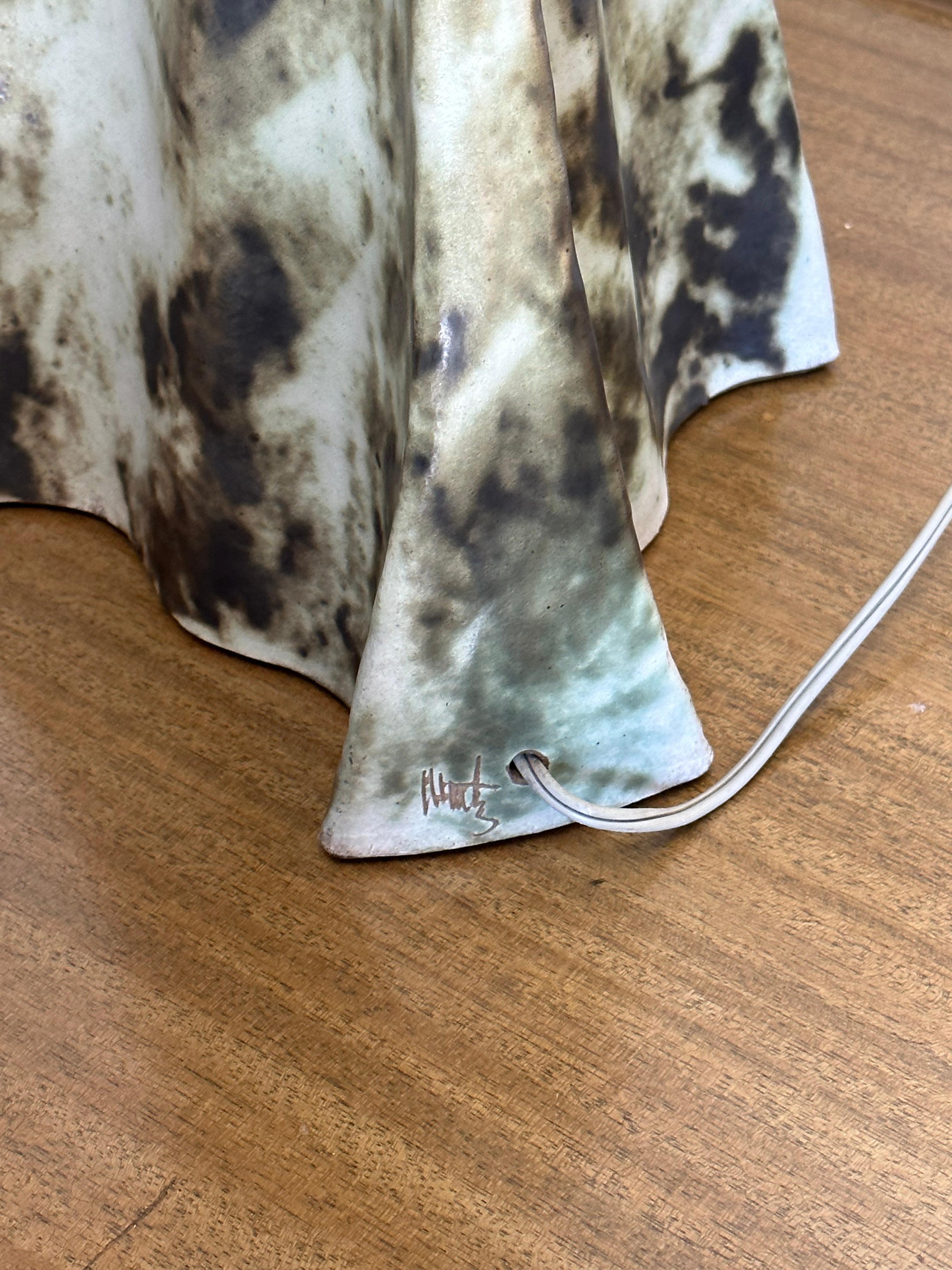 Mid-20th Century Rare Martz Lamp by Jane and Gordon Martz for Marhsall Studios, Ceramic, Freeform For Sale