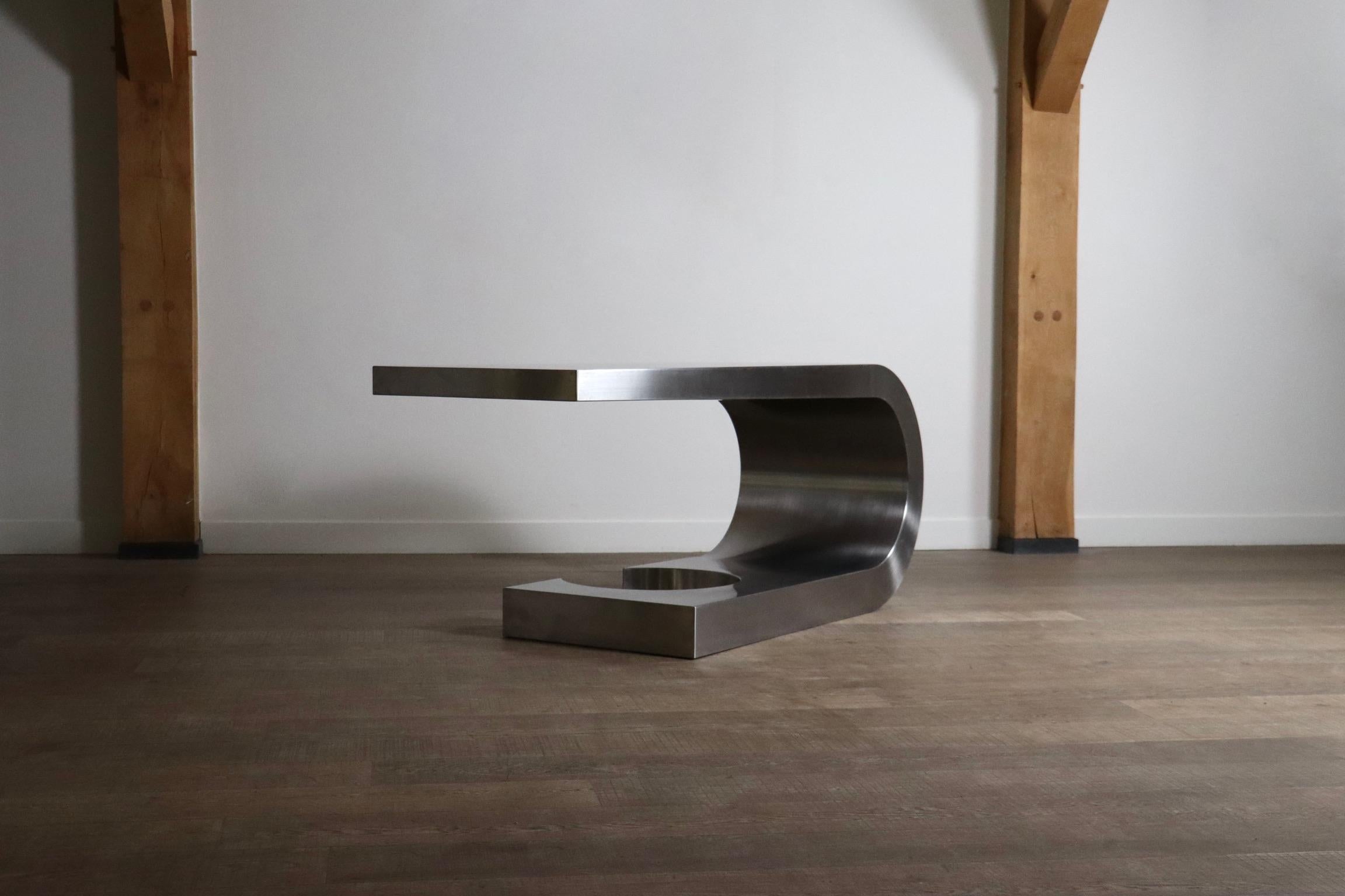 Seltener Marzio Cecchi Stahl-Diapason-Schreibtisch für Studio Most Firenze, 1970er Jahre im Angebot 1