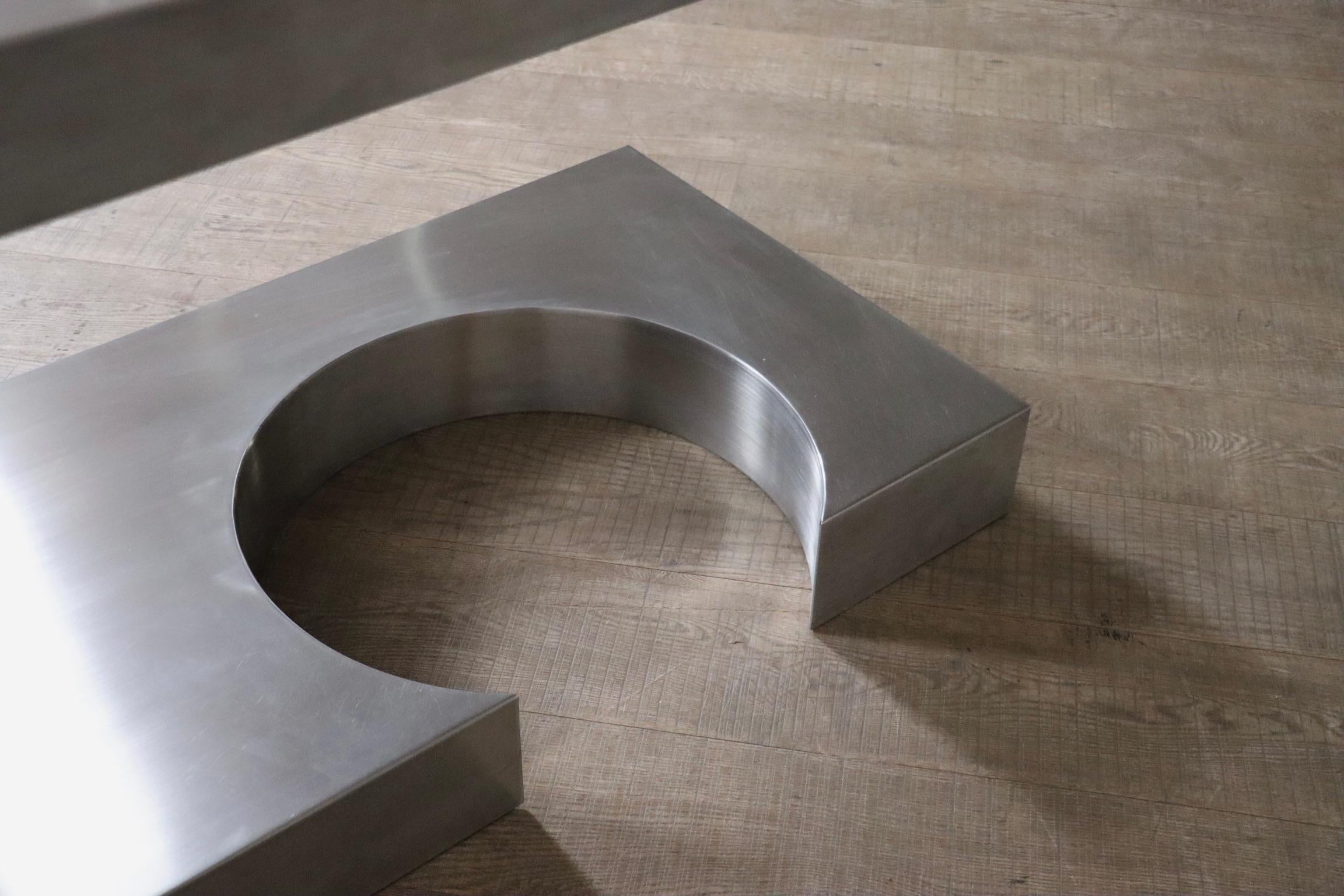 Seltener Marzio Cecchi Stahl-Diapason-Schreibtisch für Studio Most Firenze, 1970er Jahre im Angebot 2