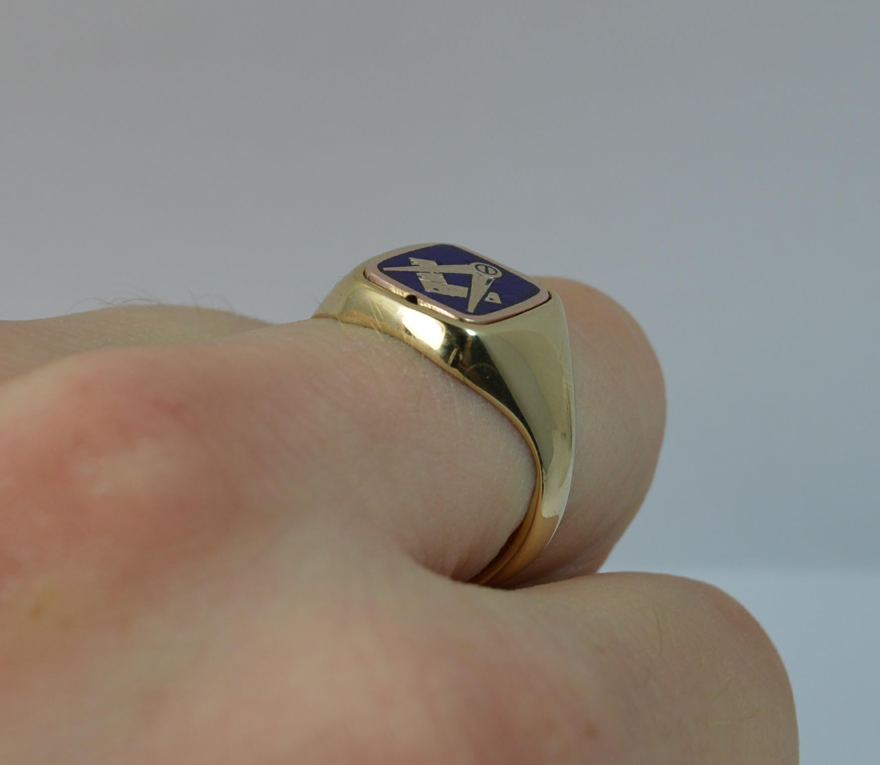 masonic flip ring