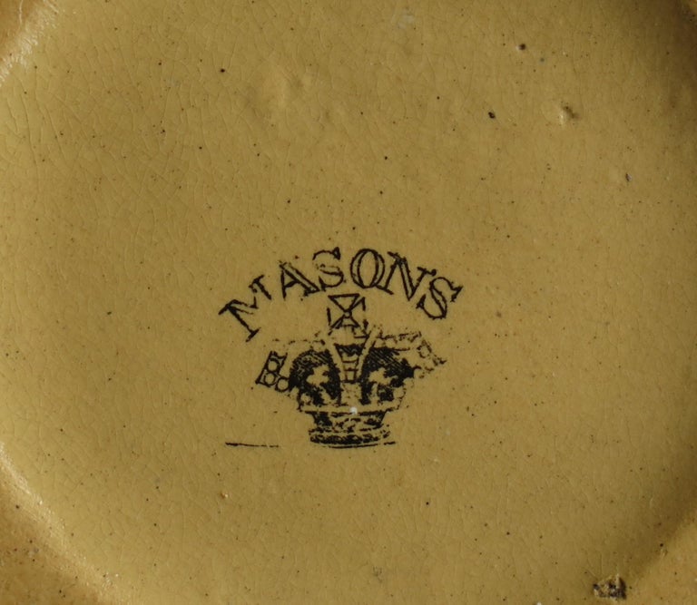 Rare Mason's Ironstone Graduated Set of 4 Jugs or Pitchers Flower Box Ptn C 1840 For Sale 12