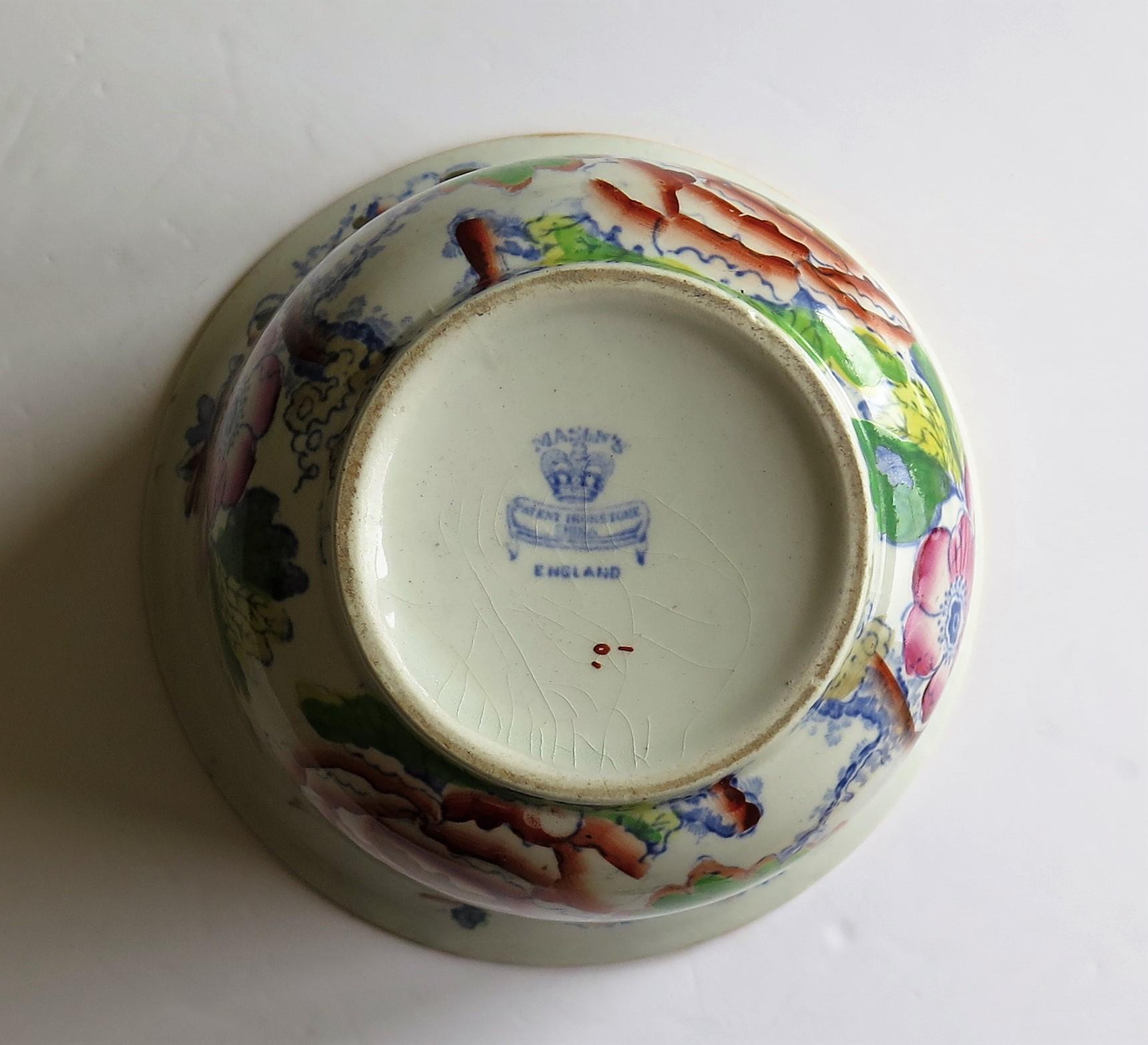 Rare Mason's Ironstone Jardinière or Planter in Flying Bird Pattern, circa 1900 7