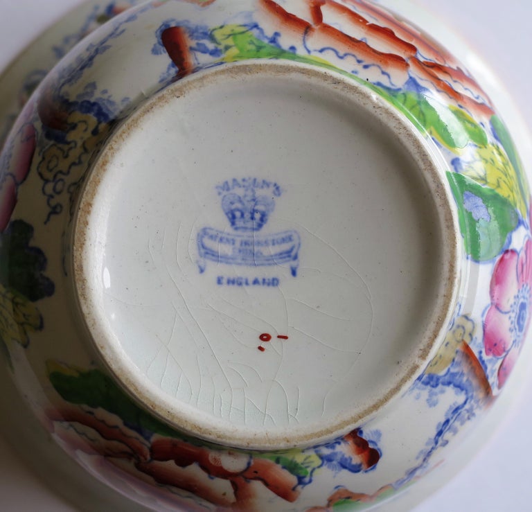 Rare Mason's Ironstone Jardinière or Planter in Flying Bird Pattern