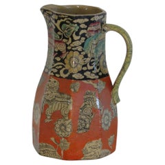 Rare Masons Ironstone Jug or Pitcher (A) in Bandana Ptn, Exhibition mark 1851