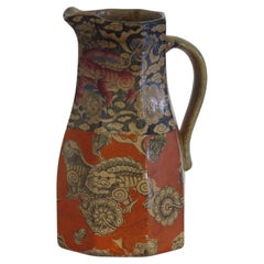 Rare Masons Ironstone Jug or Pitcher (B) in Bandana Ptn, Exhibition mark 1851