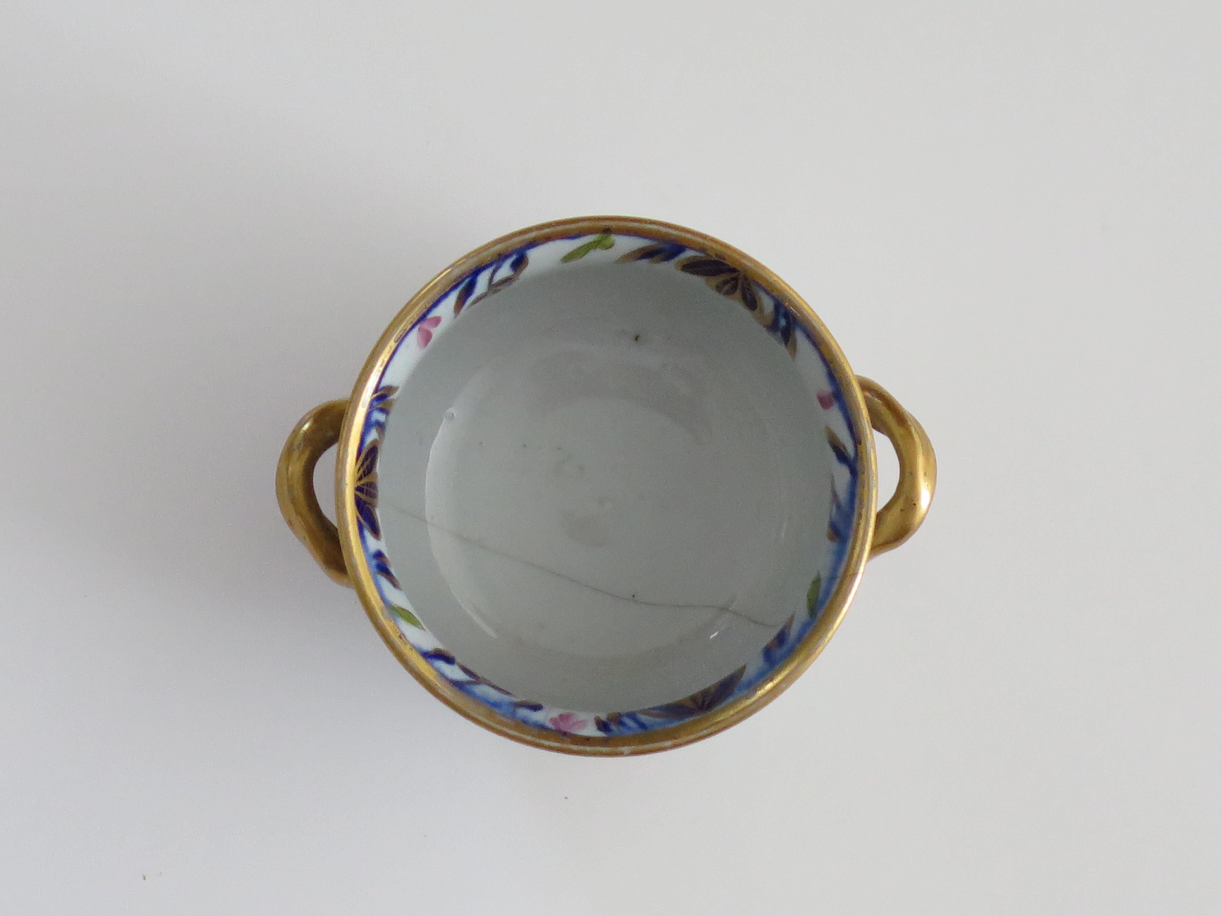 Raro cuenco en miniatura de Mason's Ironstone todo pintado a mano Patrón, circa 1820 en venta 2