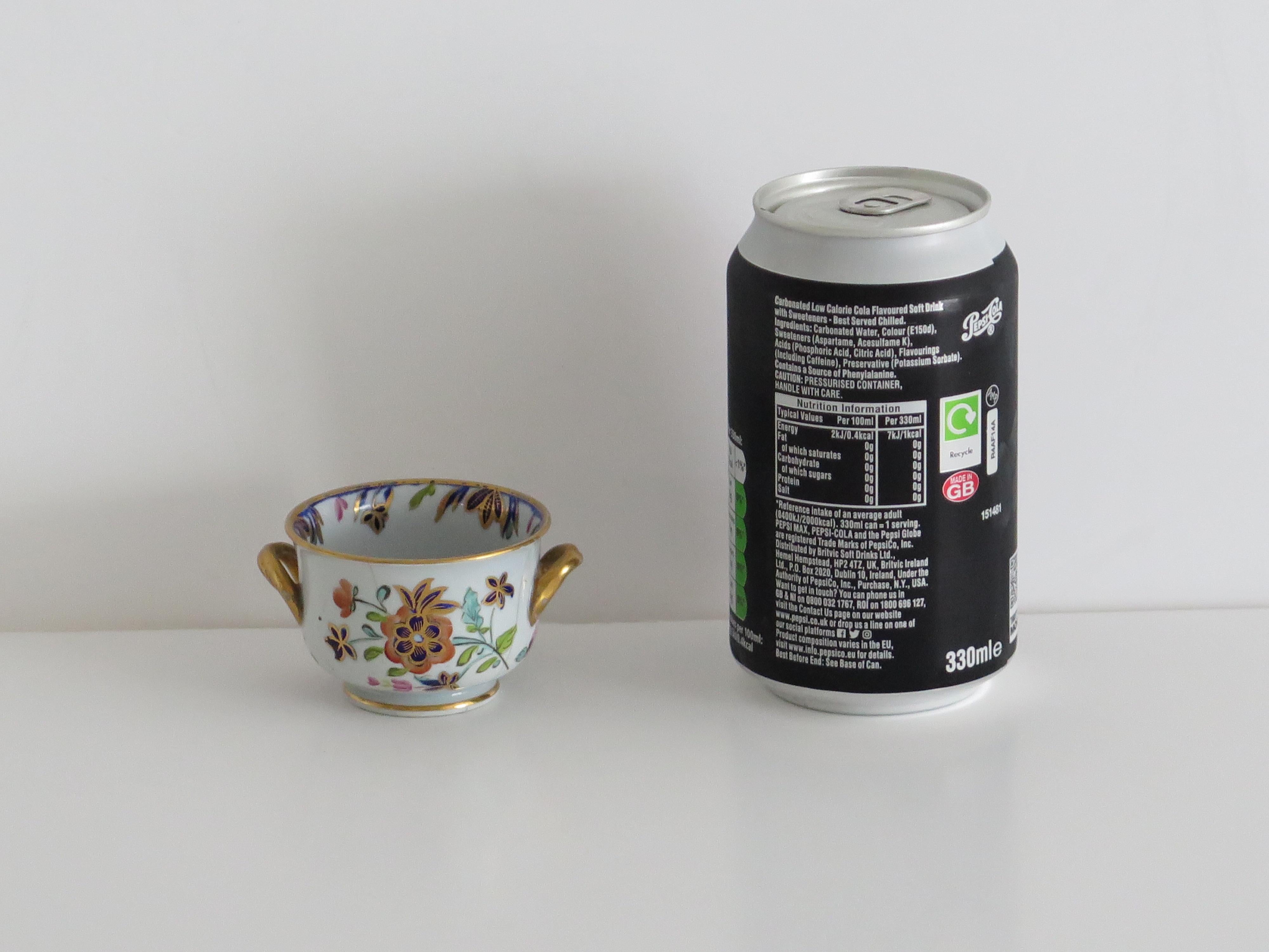 Raro cuenco en miniatura de Mason's Ironstone todo pintado a mano Patrón, circa 1820 en venta 7