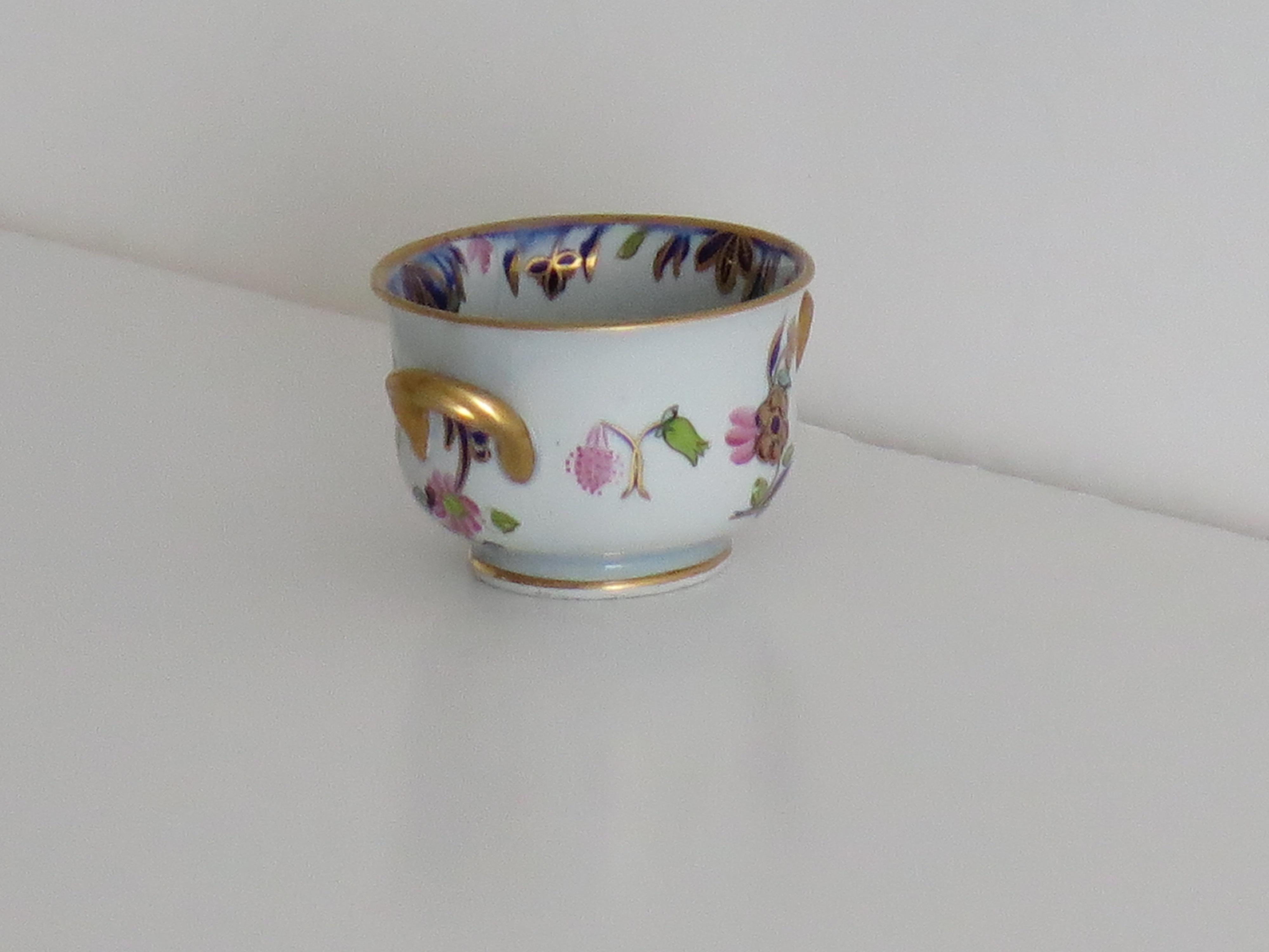 Raro cuenco en miniatura de Mason's Ironstone todo pintado a mano Patrón, circa 1820 en Bueno estado para la venta en Lincoln, Lincolnshire