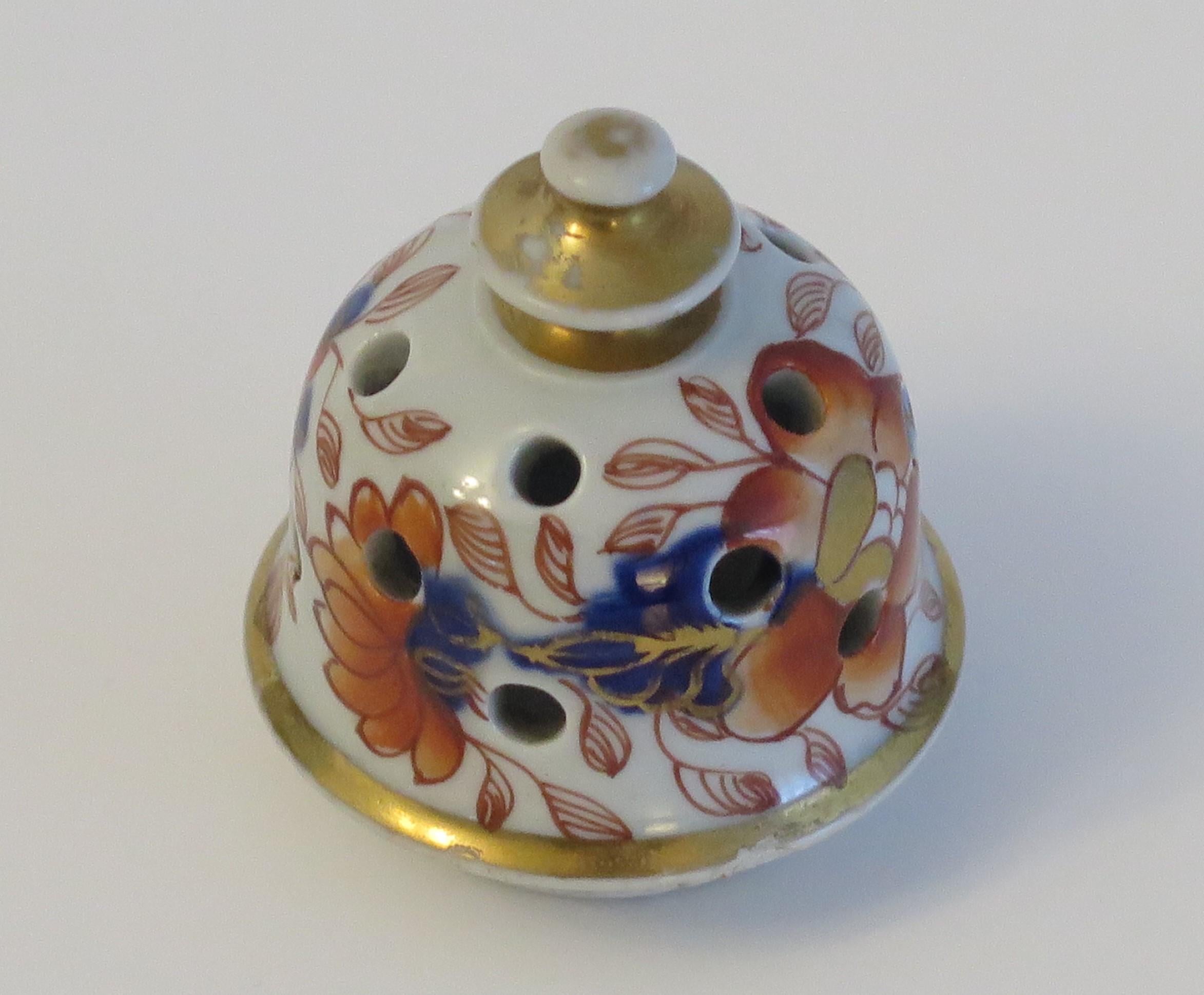 Seltene Mason's Ironstone Pot Pourri Vase Fence Japan, englisch georgisch um 1817 3