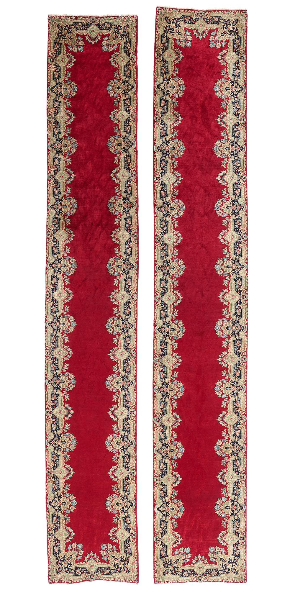 Rare Matching Pair of Antique Persian Kerman Rugs with Traditional Style For Sale 11