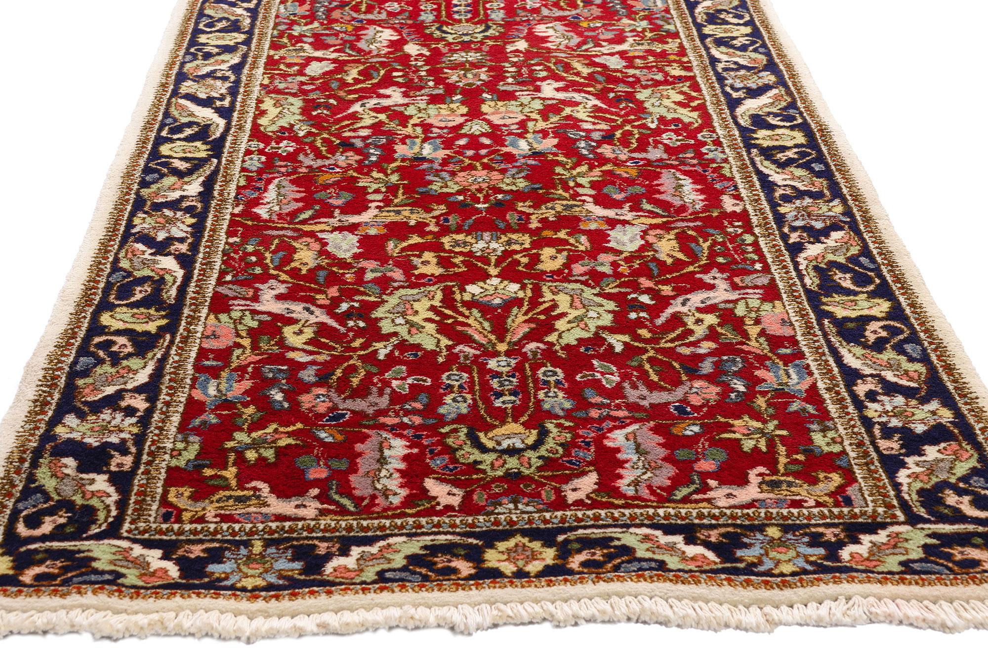20th Century Rare Matching Pair of Antique Persian Tabriz Carpet Runners For Sale