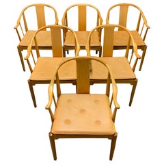 Rare Matching Set of 6 Chinese Dining Chairs by Hans Wegner