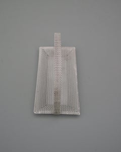 Rare Mathieu Matégot Bonbonniere White Metal France, 1950s