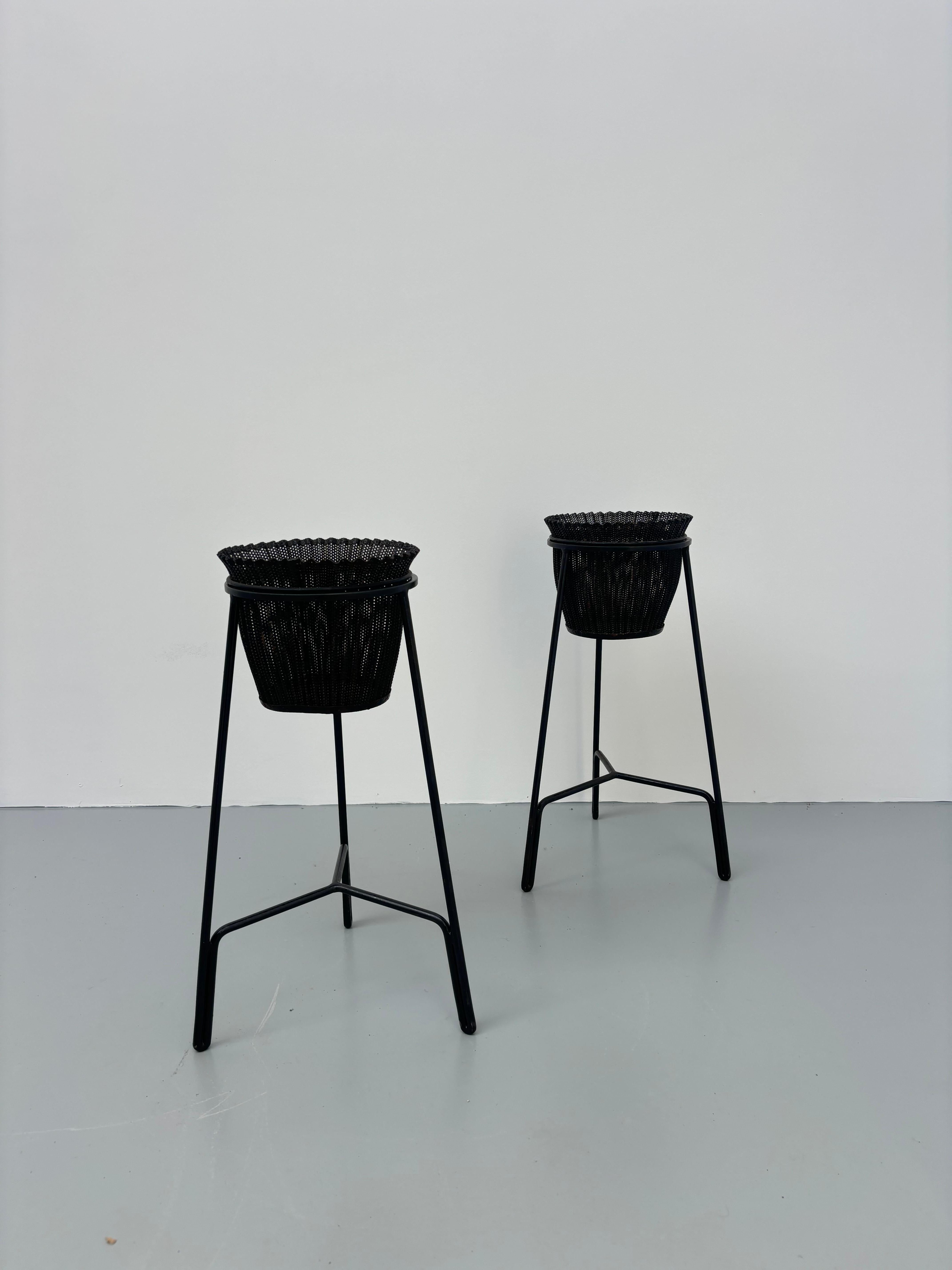 Rare Mathieu Matégot jardinieres For Sale 9