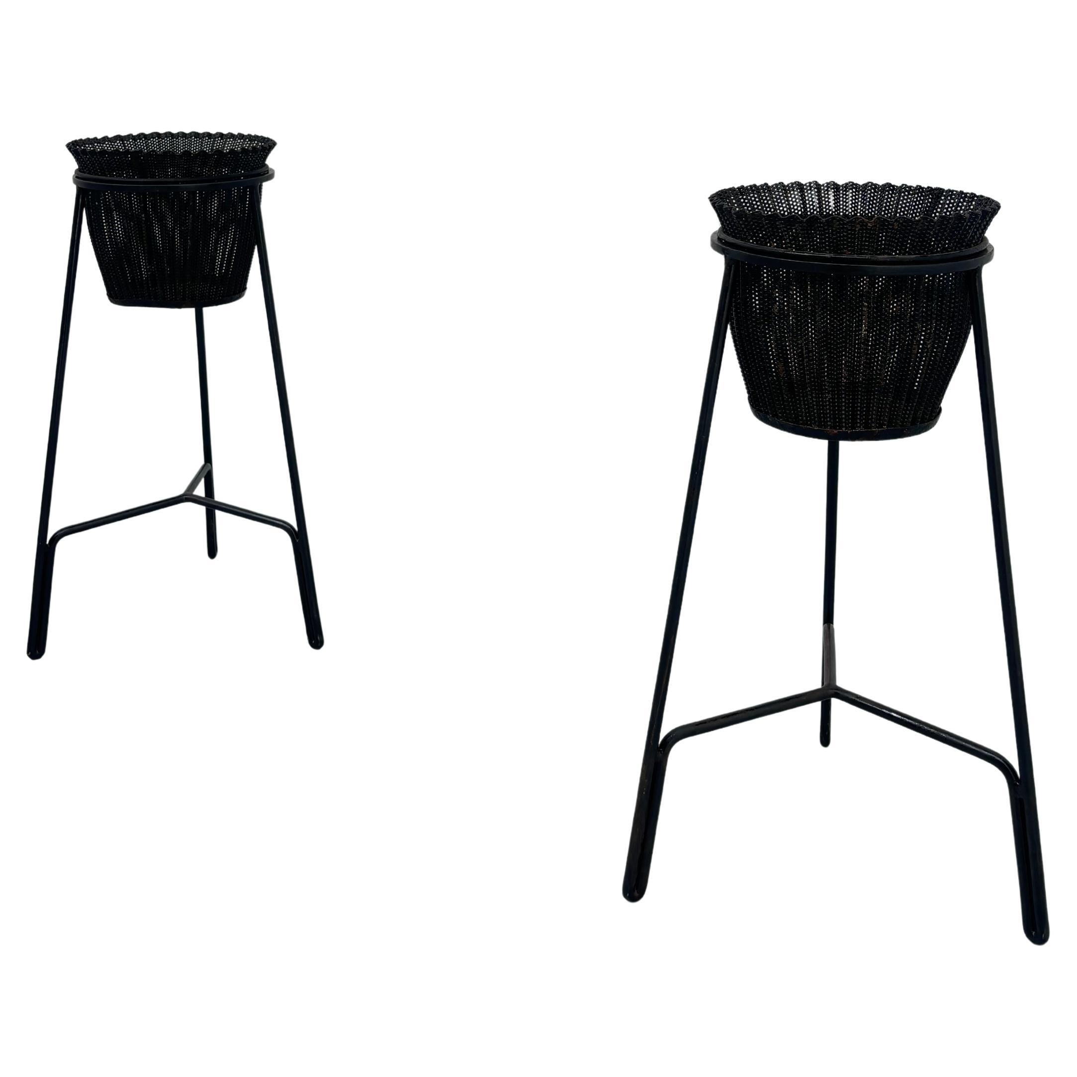 Rare Mathieu Matégot jardinieres For Sale