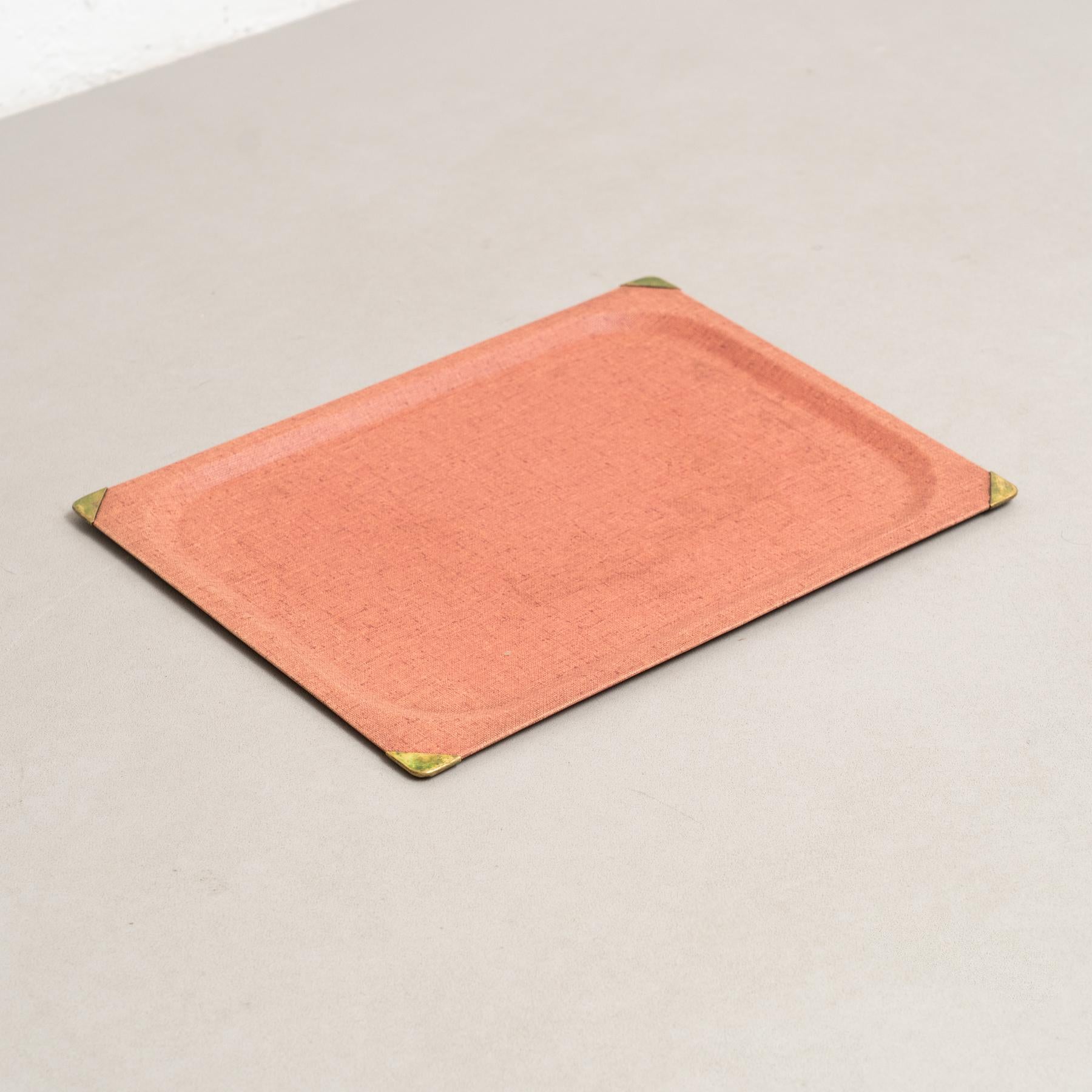 Mid-Century Modern Rare plateau rouge de Mathieu Matégot, vers 1950 en vente