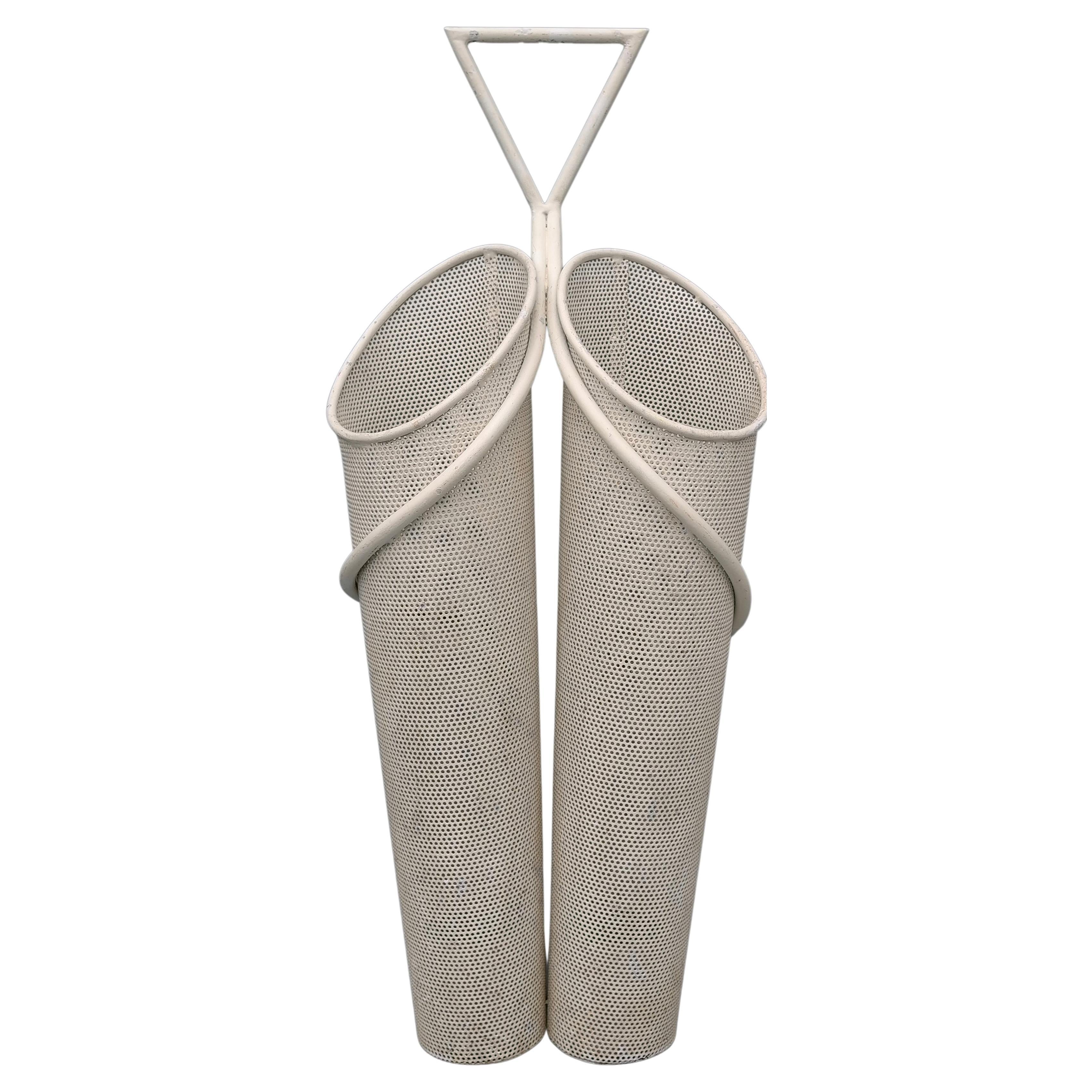 Rare Mathieu Matégot Wall-Mounted Umbrella Stand, Atelier Mategot France 1950's For Sale