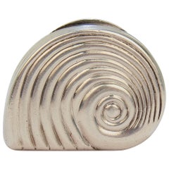 Rare Matthew Linwood Georgian English Sterling Silver Snail Form Vinaigrette Box