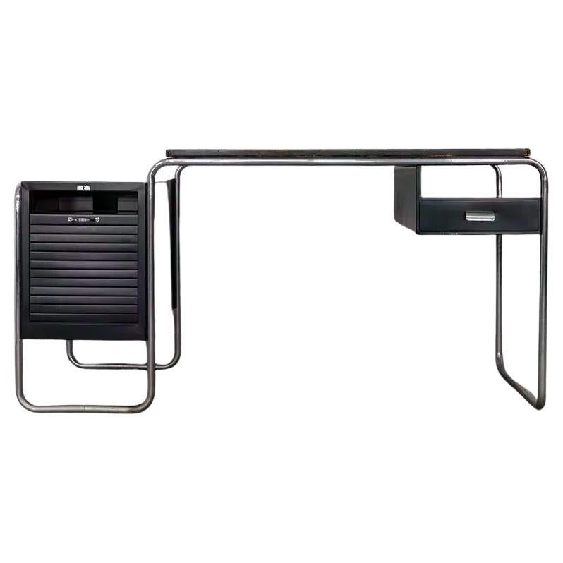 Rare Mauser B65 desk after Marcel Breuer, Bauhaus tubular steel tube, Germany