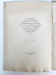 Rare First Edition Book by Max Ernst, Paris, Original Lithographs