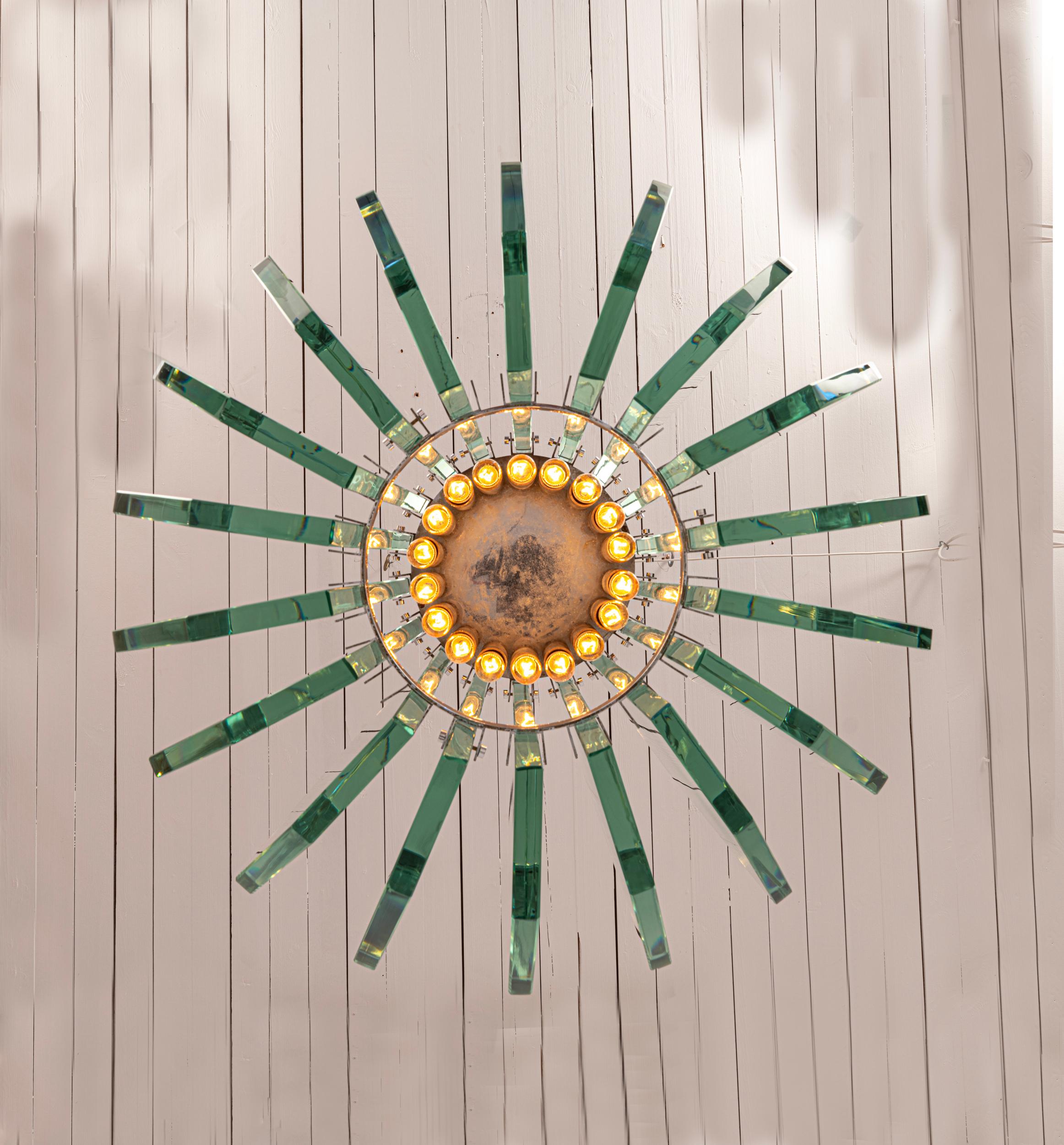 Rara araña de Max Ingrand para Fontana Arte mediados del siglo XX en venta