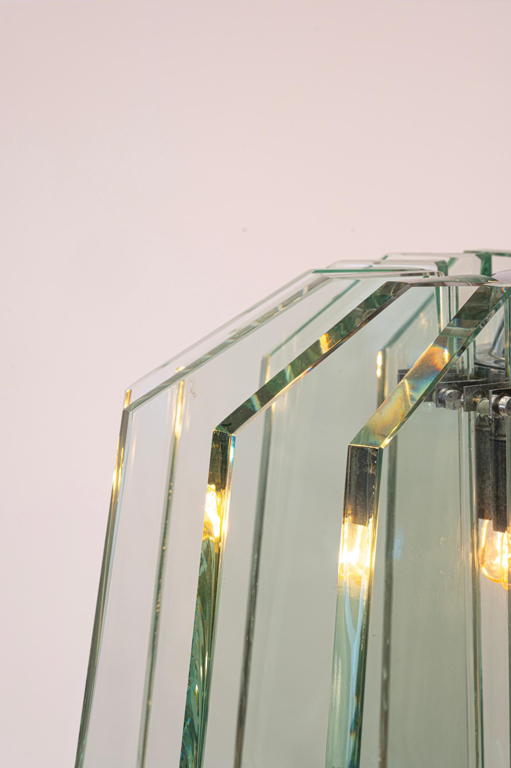Rare Max Ingrand chandelier for Fontana Arte For Sale 2