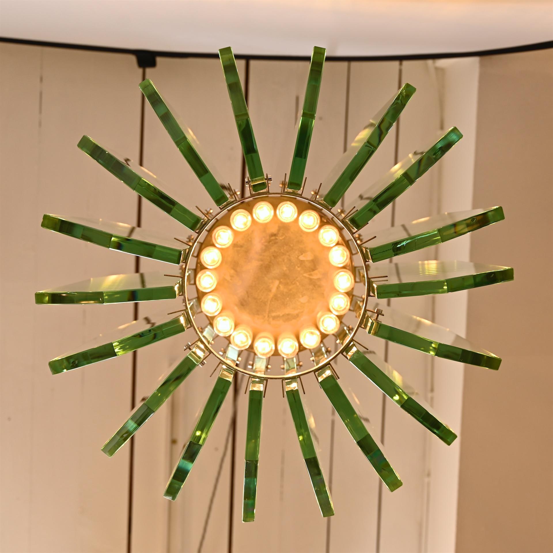Rare Max Ingrand Chandelier In Good Condition For Sale In London, GB
