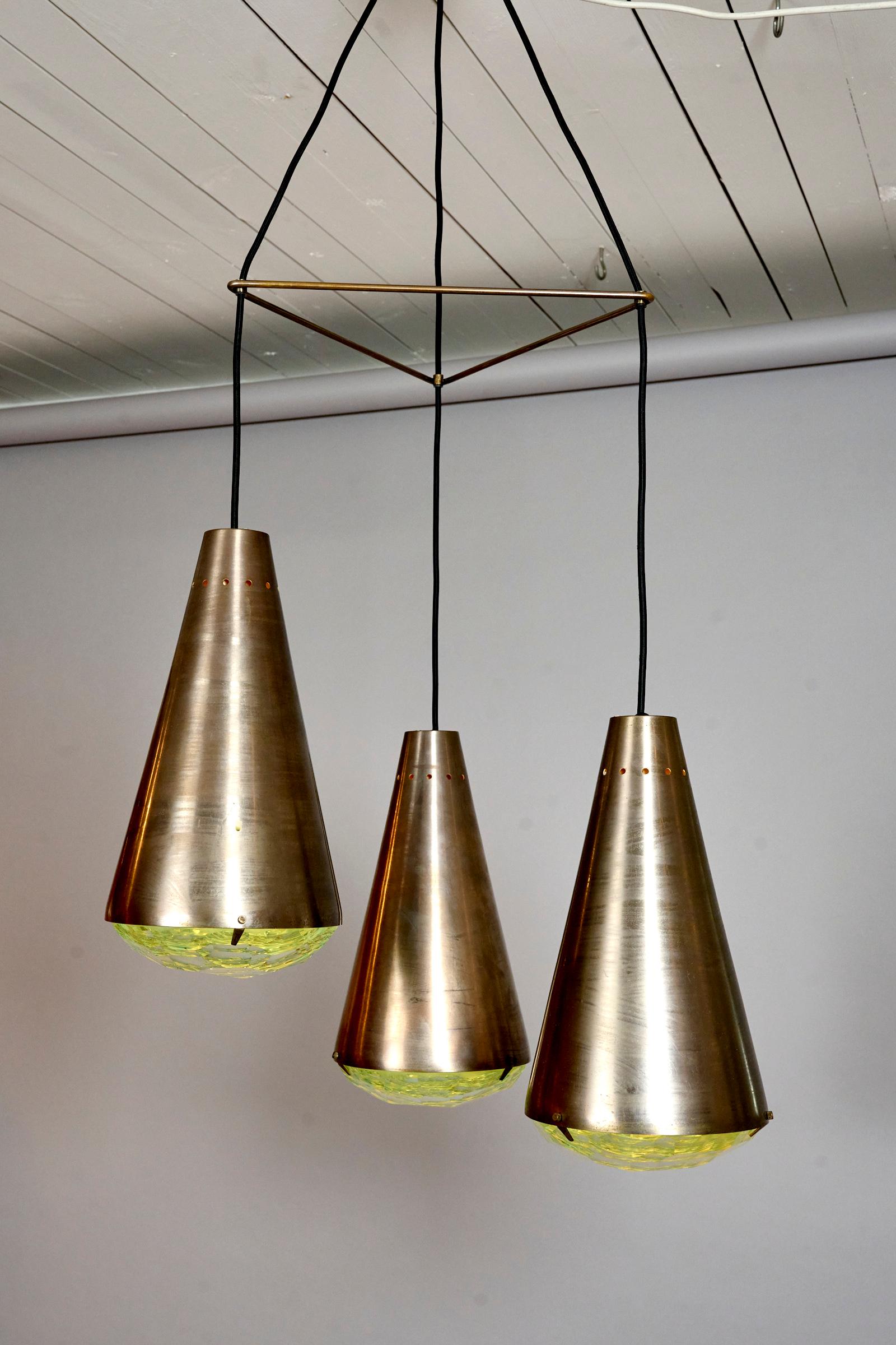 Faceted Rare Max Ingrand for Fontana Arte Chandelier, Italy, C1961 For Sale