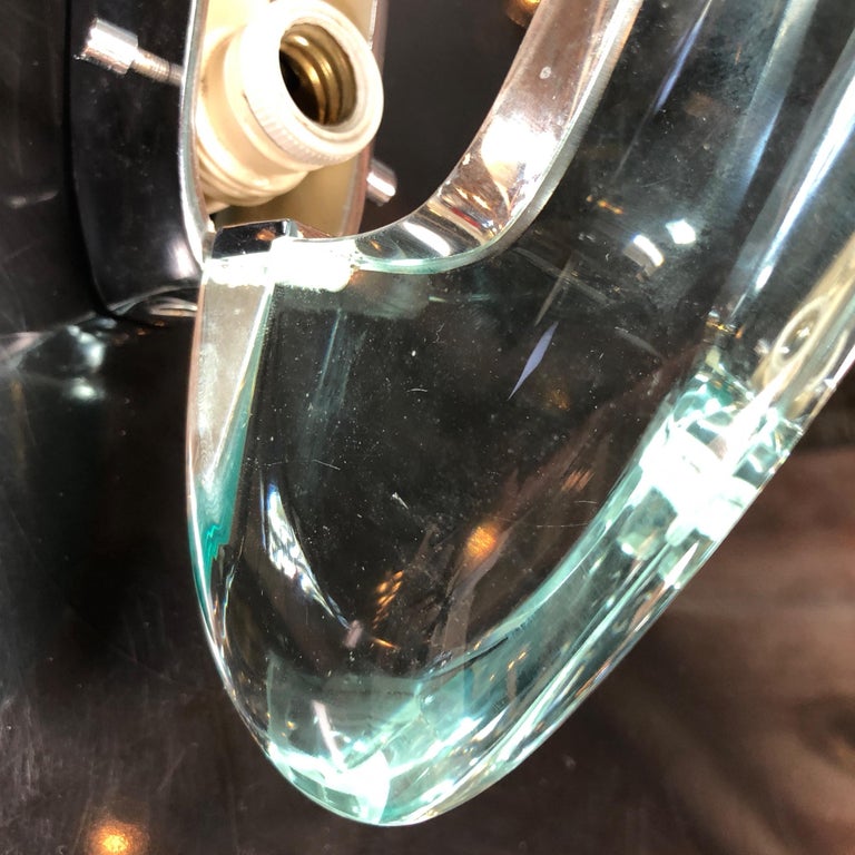 Rare Max Ingrand for Fontana Arte "Le Cozze" Sconces Model 1552, 1956