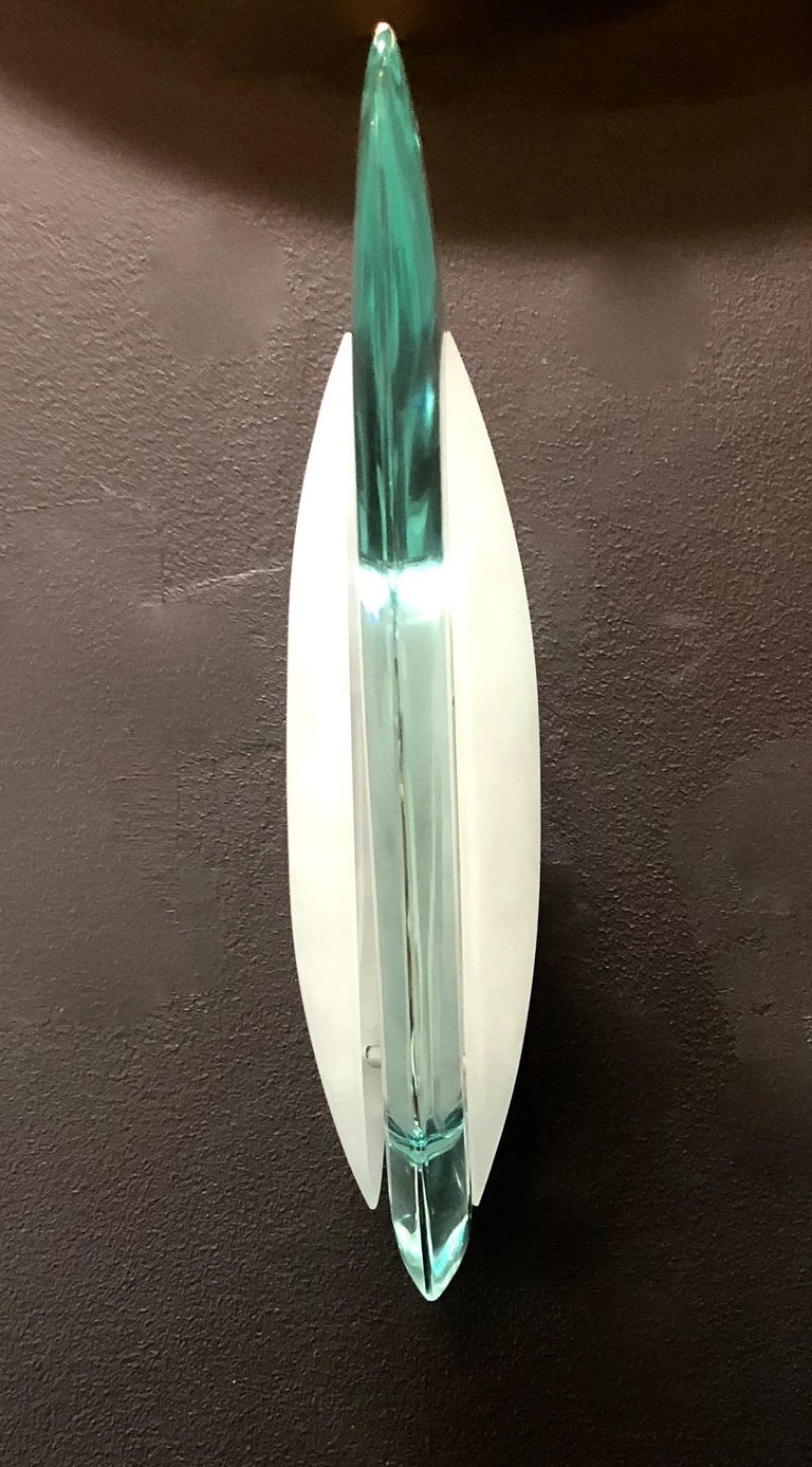 Rare Max Ingrand for Fontana Arte "Le Cozze" Sconces Model 1552, 1956