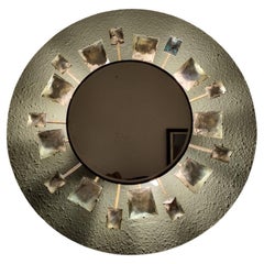 Seltener prächtiger italienischer beleuchteter Spiegel, Max Ingrand für Fontana Arte, 1960er Jahre